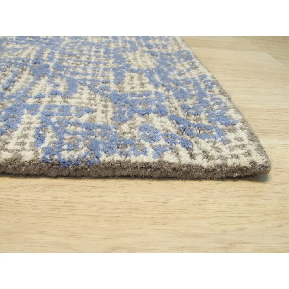 Hand-Tufted Wool Medallion Rug. Elegant Ivory Area Rug for Living Room. Bedroom. Office. Home Dcor. Stylish