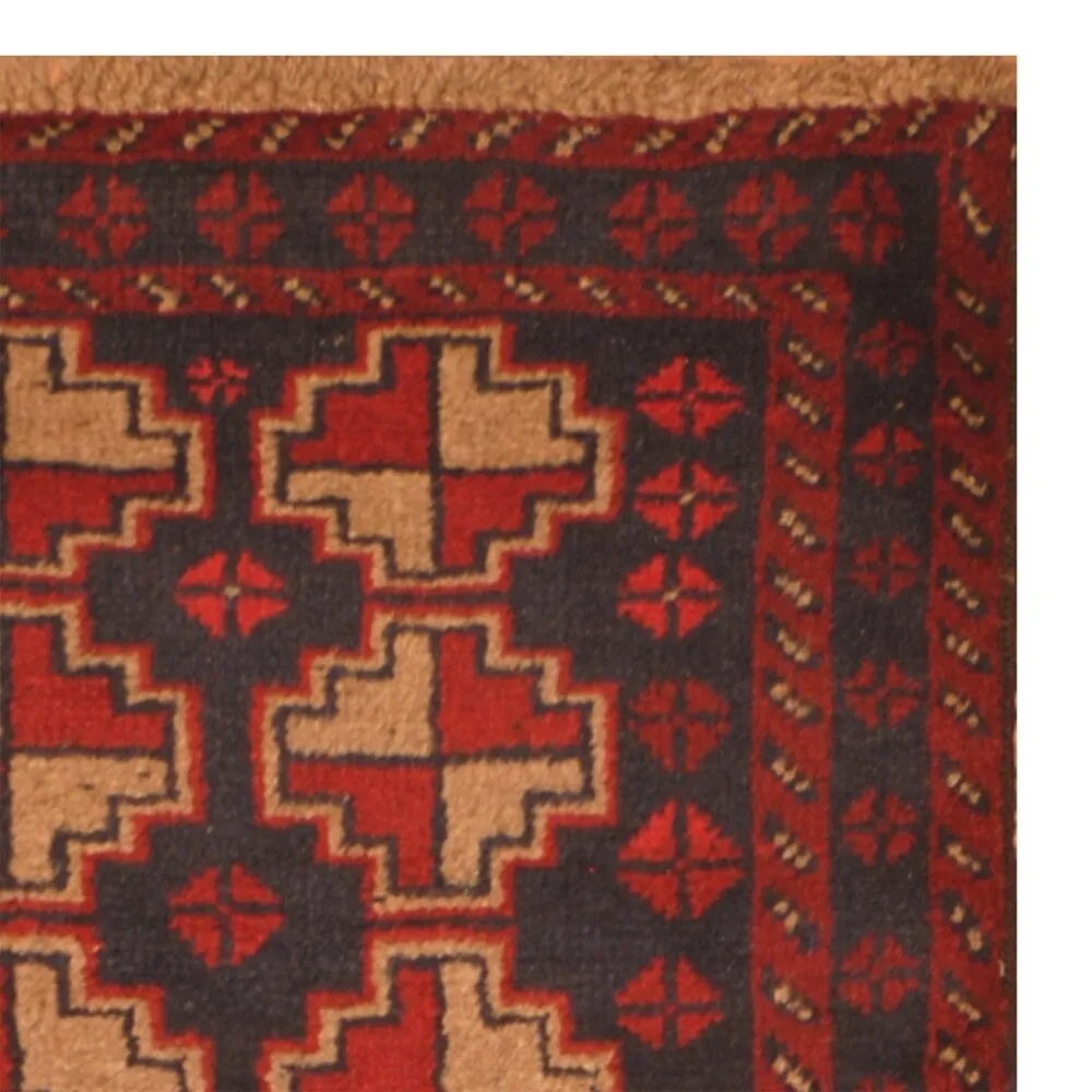 Handmade One-of-a-Kind Balouchi Wool Rug (Afghanistan) - 2'8 x 4'7