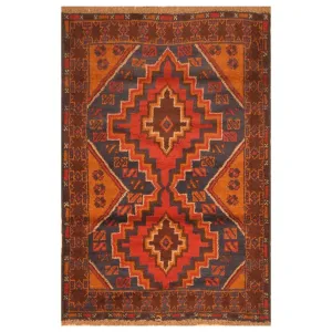 Handmade One-of-a-Kind Balouchi Wool Rug (Afghanistan) - 3' x 4'5