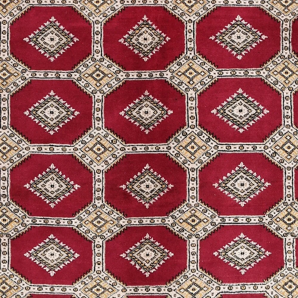 Handmade One-of-a-Kind Bokhara Wool Rug (Pakistan) - 6'7 x 6'7