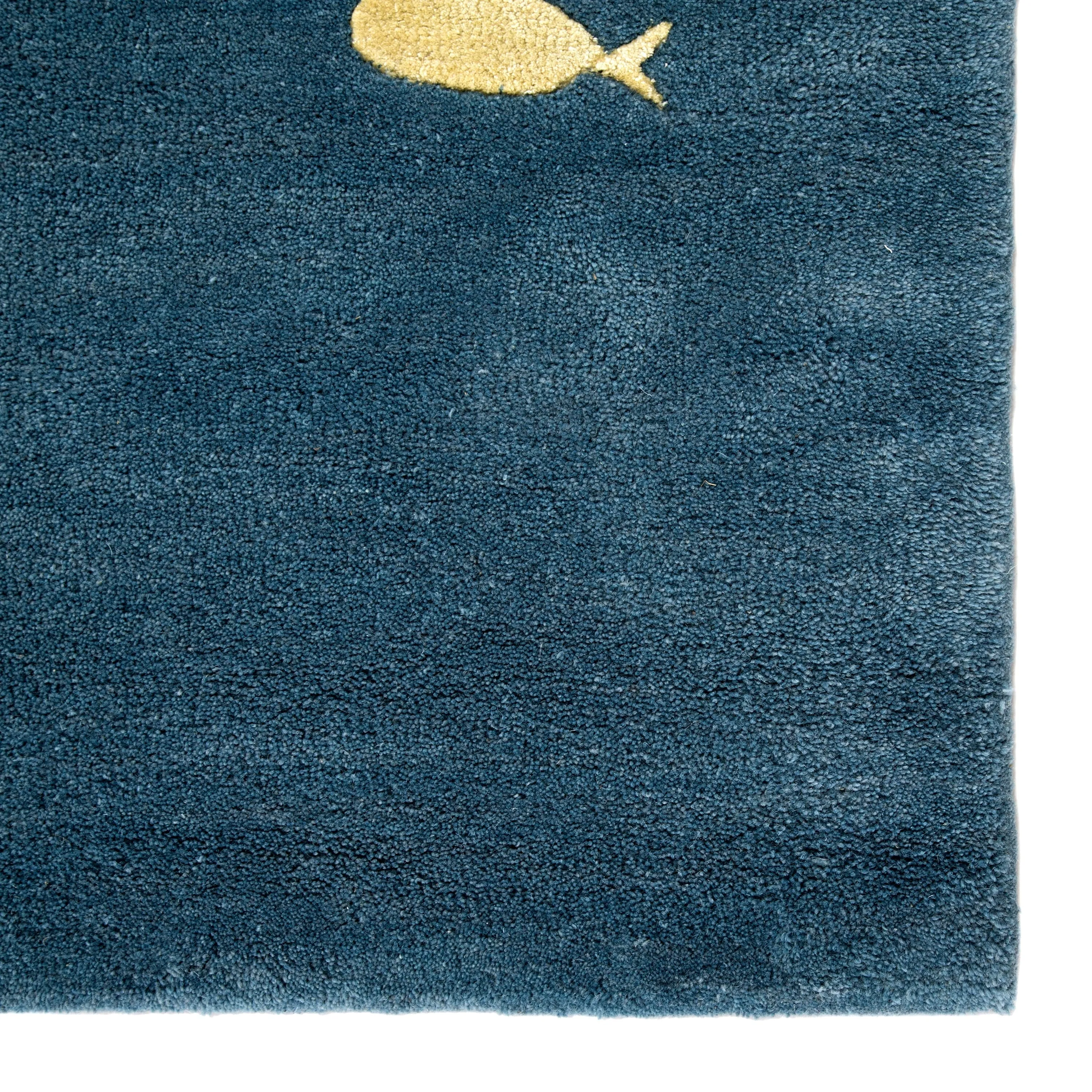 Handmade Schooled Animal Pattern Area Rug