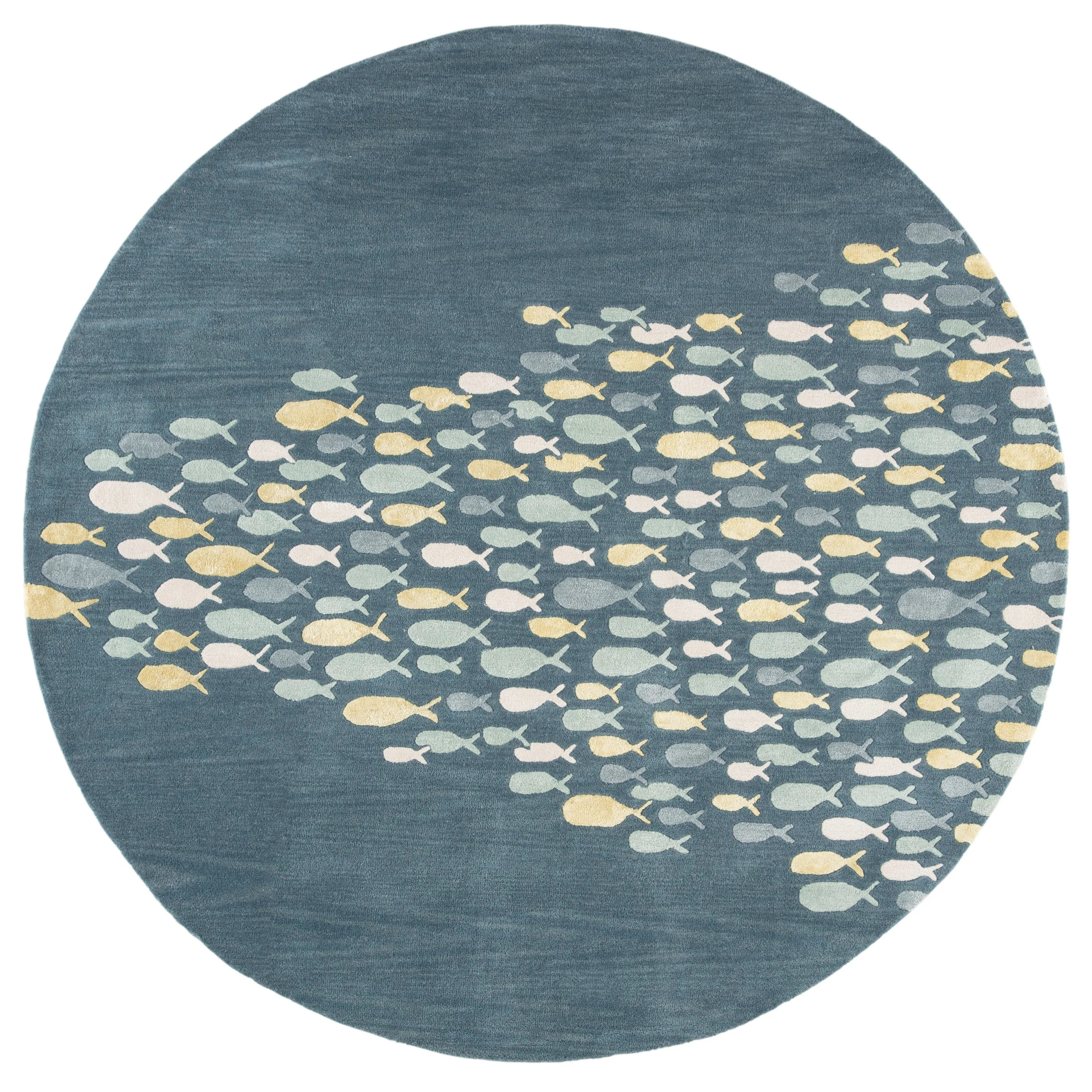 Handmade Schooled Animal Pattern Area Rug
