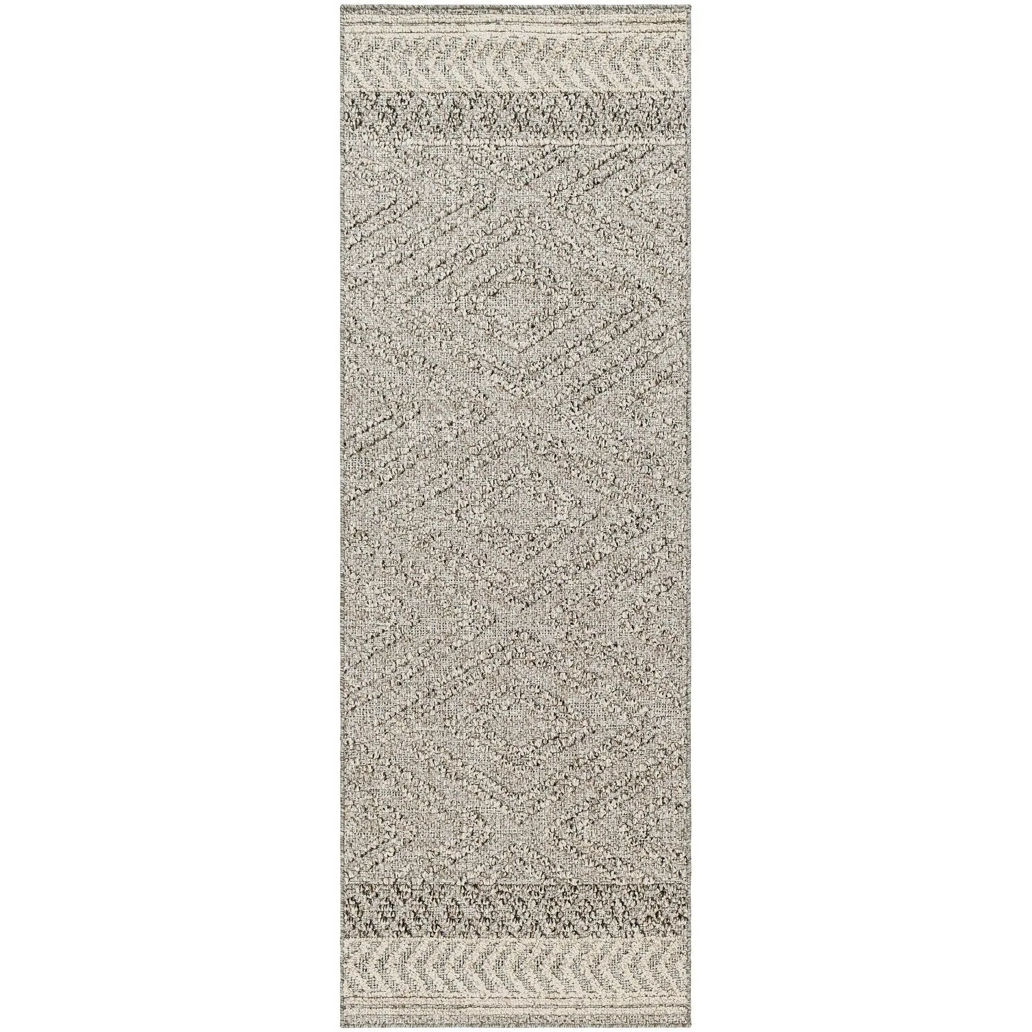 Hauteloom Areli Diamond Geometric Farmhouse Patio Outdoor Area Rug