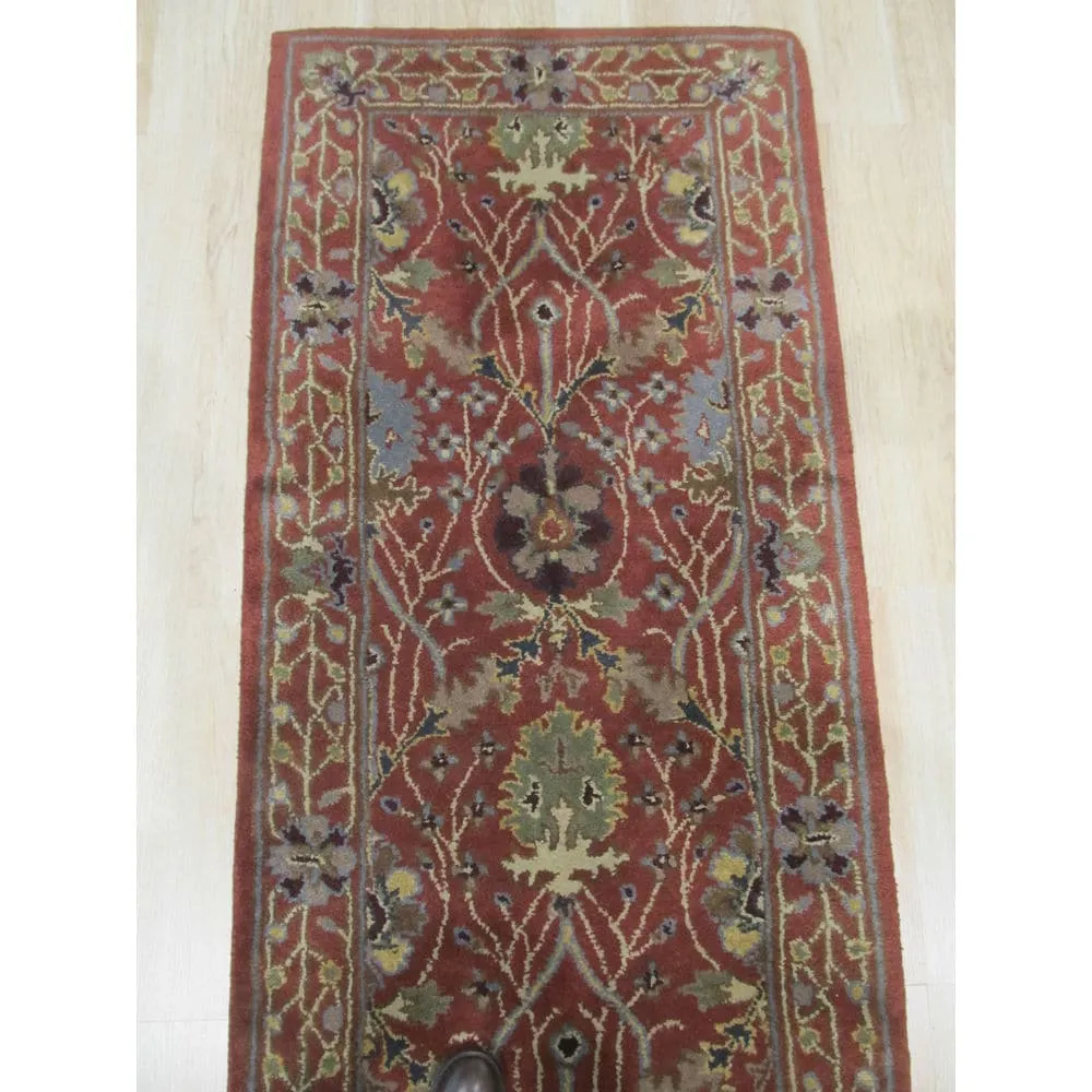 Home Decor Rust Hand-Tufted Wool Morris Rug by EORC Luxurious and Elegant Area Rug for Adding Warmth and Timeless Charm to You