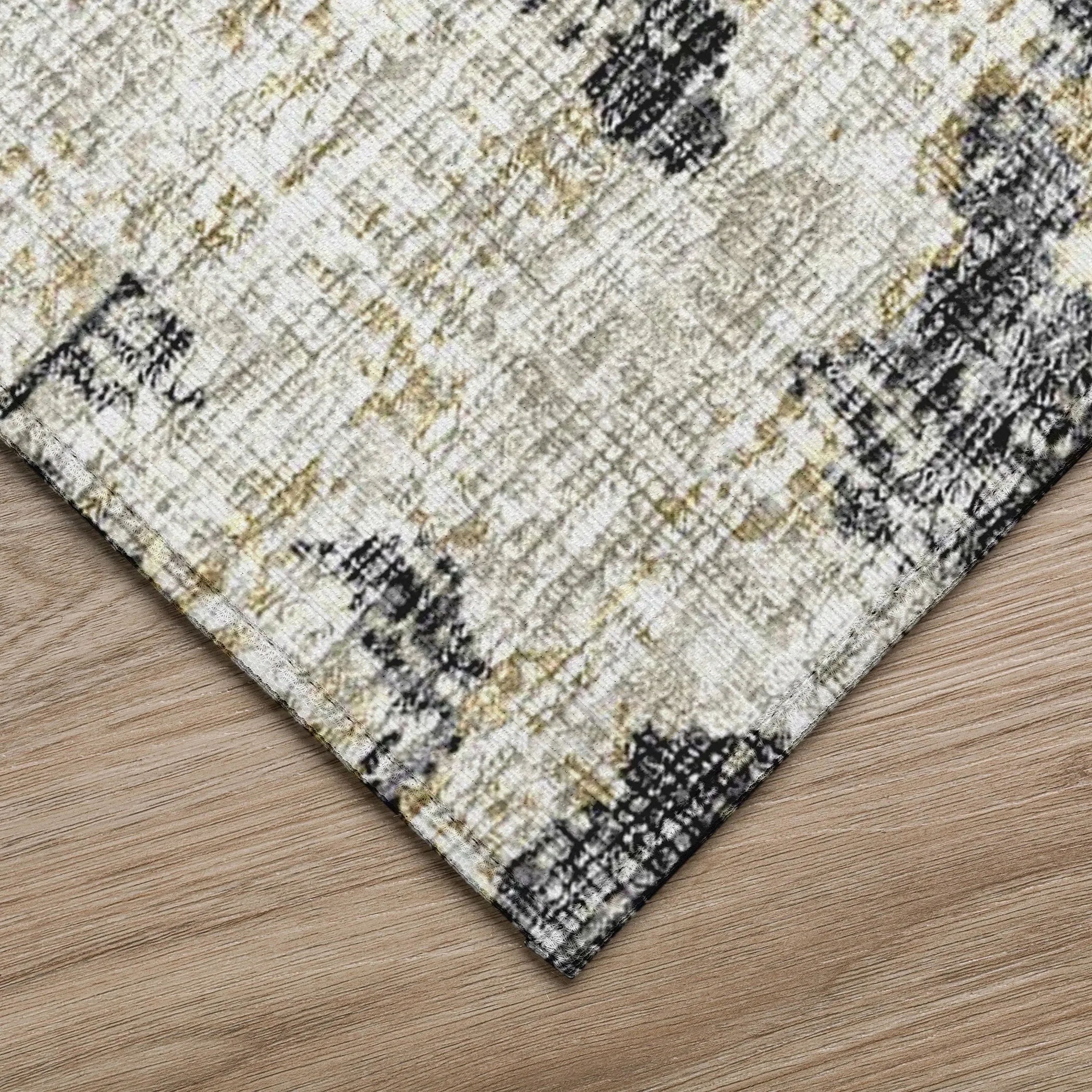 Indoor/ Outdoor Accord Modern Abstract Polyester Washable Rug New