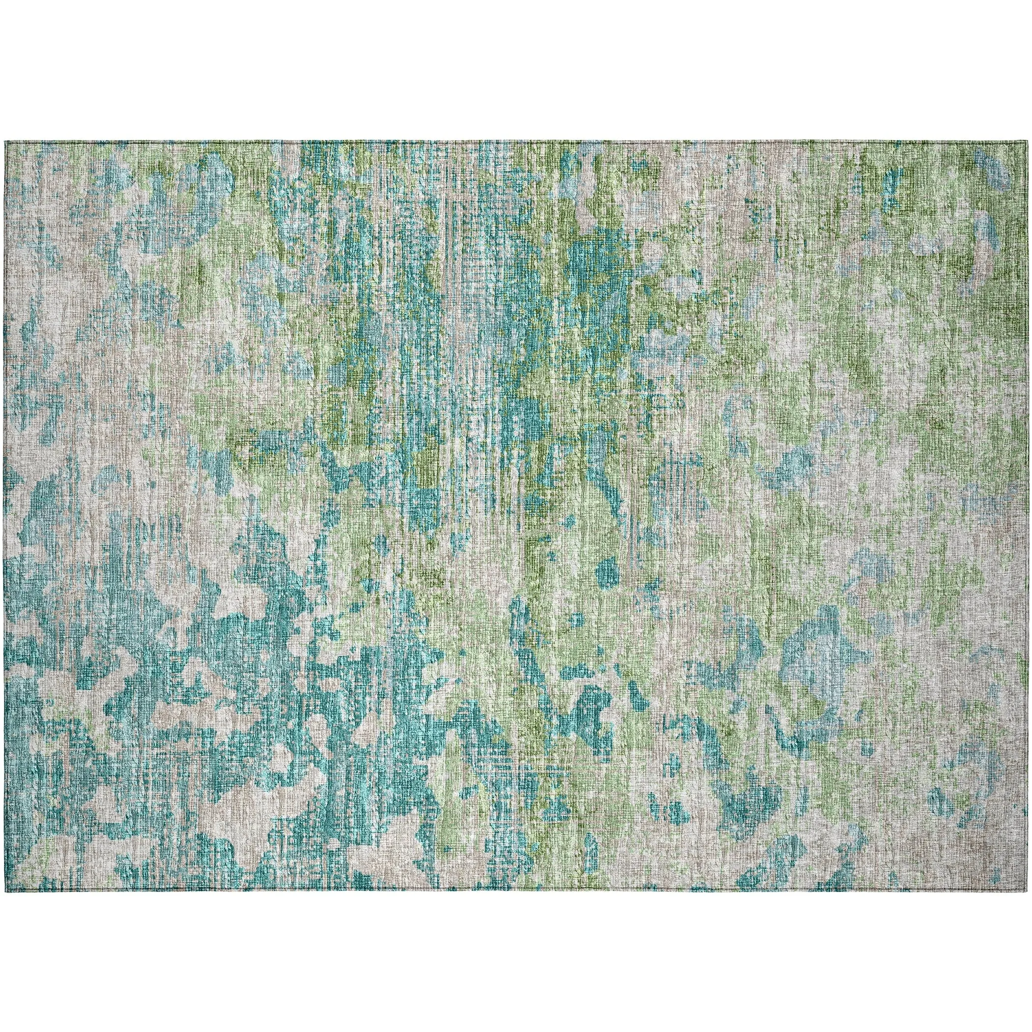 Indoor/ Outdoor Accord Modern Abstract Polyester Washable Rug New