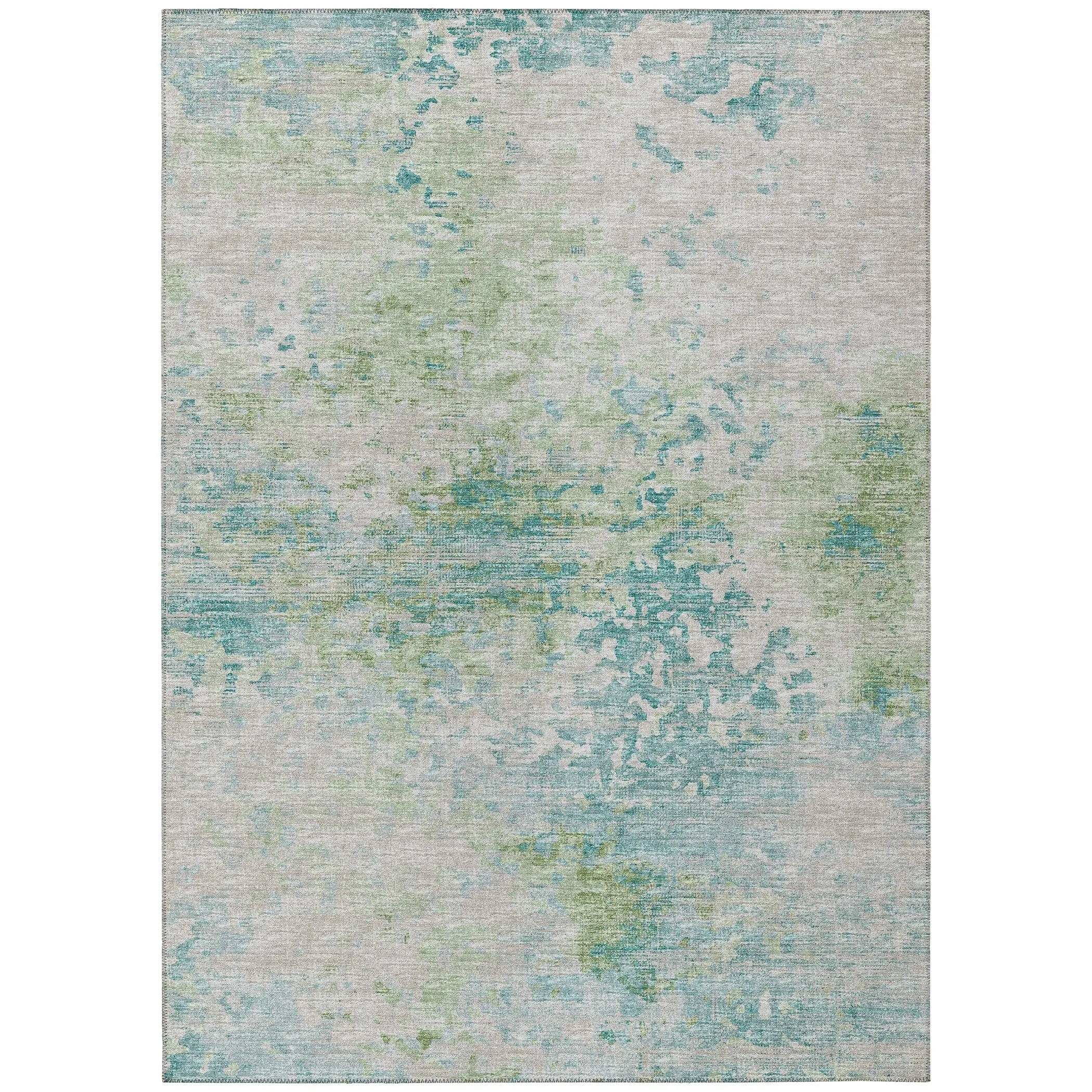 Indoor/ Outdoor Accord Modern Abstract Polyester Washable Rug New