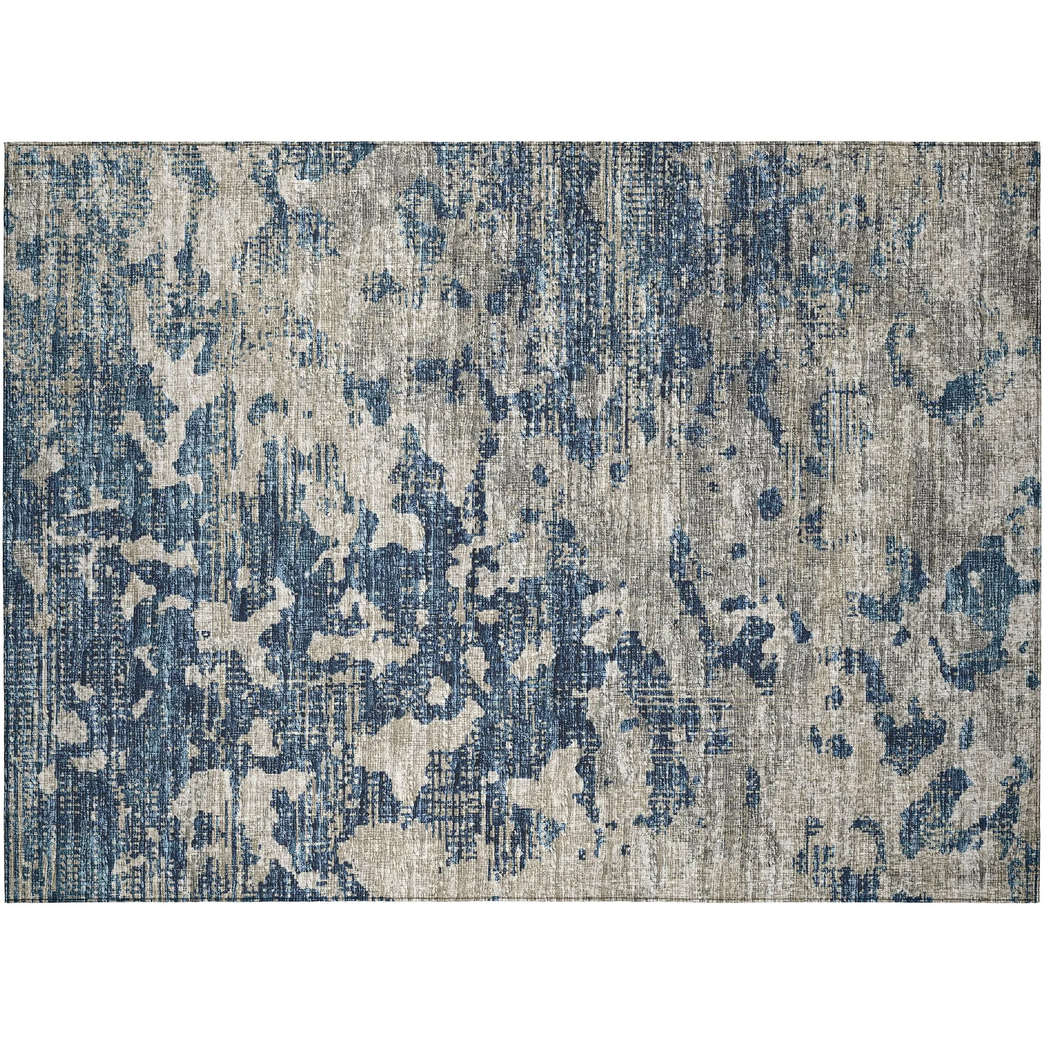 Indoor/ Outdoor Accord Modern Abstract Polyester Washable Rug New