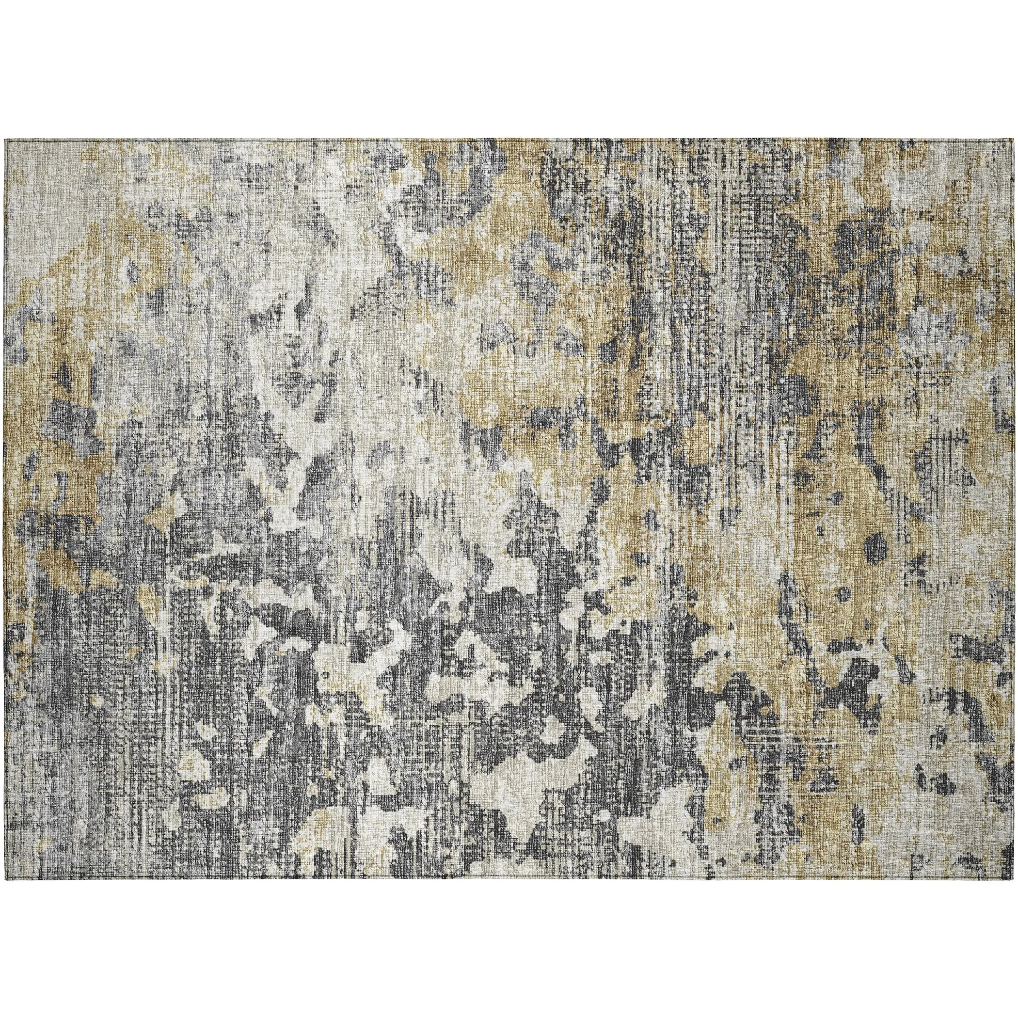 Indoor/ Outdoor Accord Modern Abstract Polyester Washable Rug New