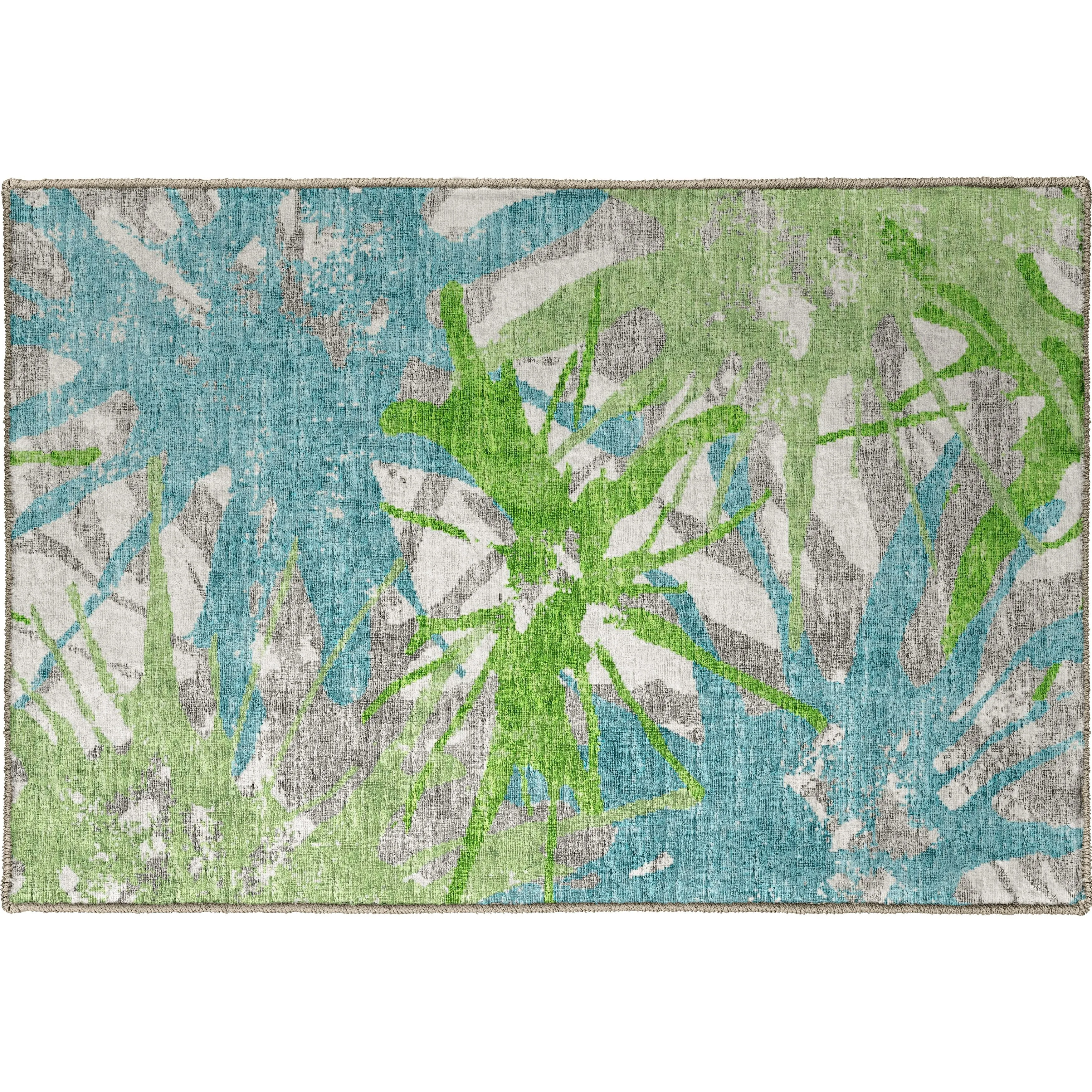 Indoor/ Outdoor Addison Bravado Abstract Starburst Washable Area Rug