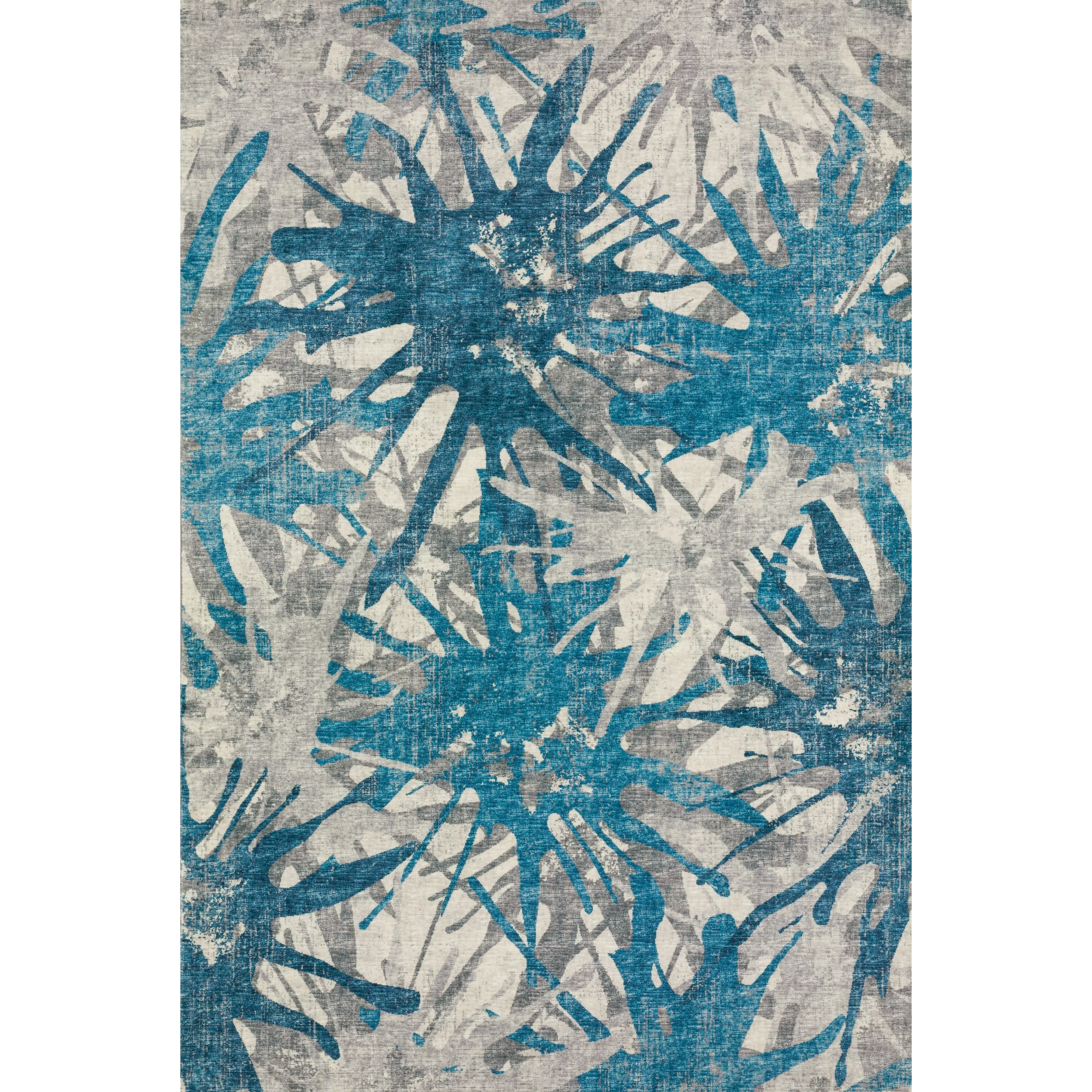 Indoor/ Outdoor Addison Bravado Abstract Starburst Washable Area Rug