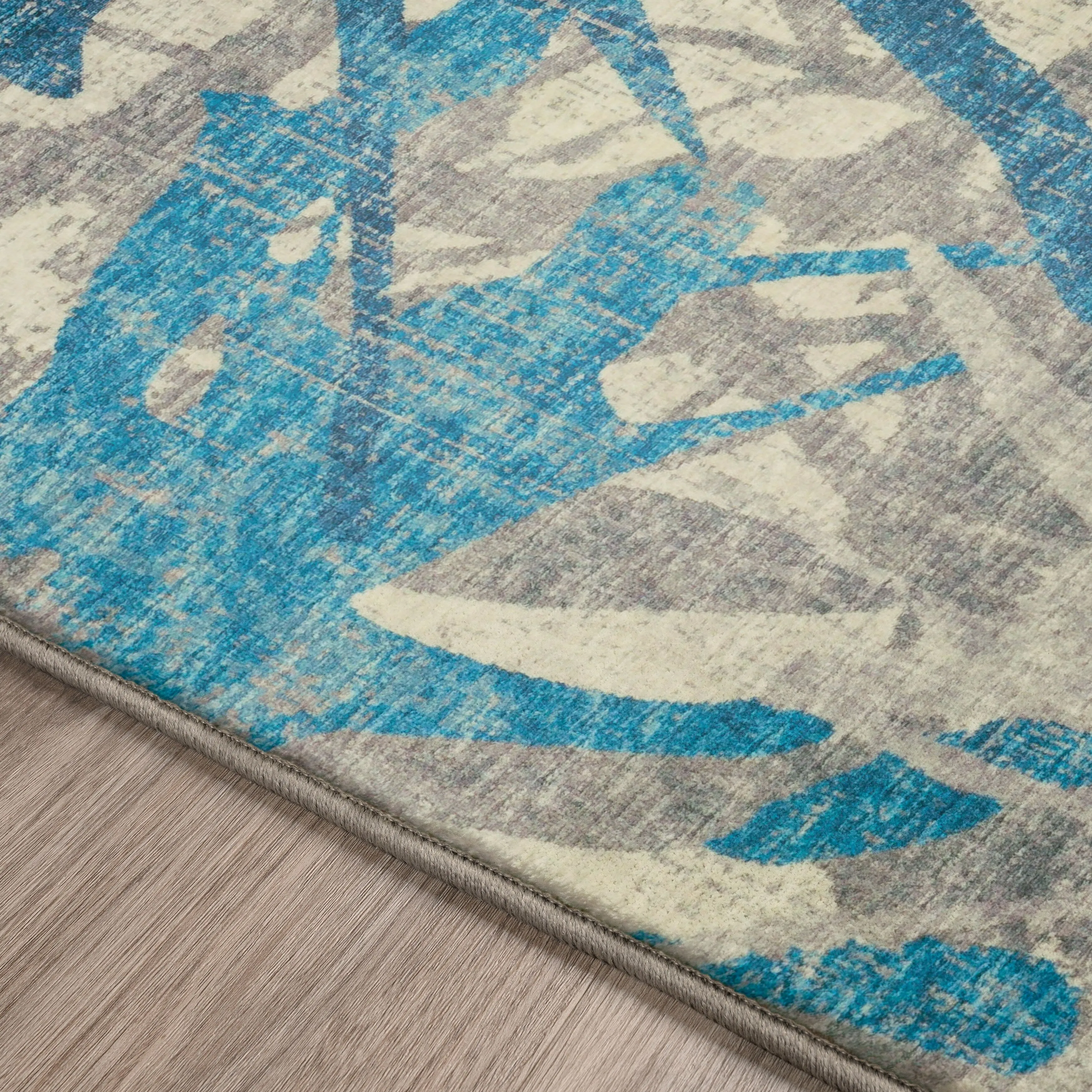 Indoor/ Outdoor Addison Bravado Abstract Starburst Washable Area Rug