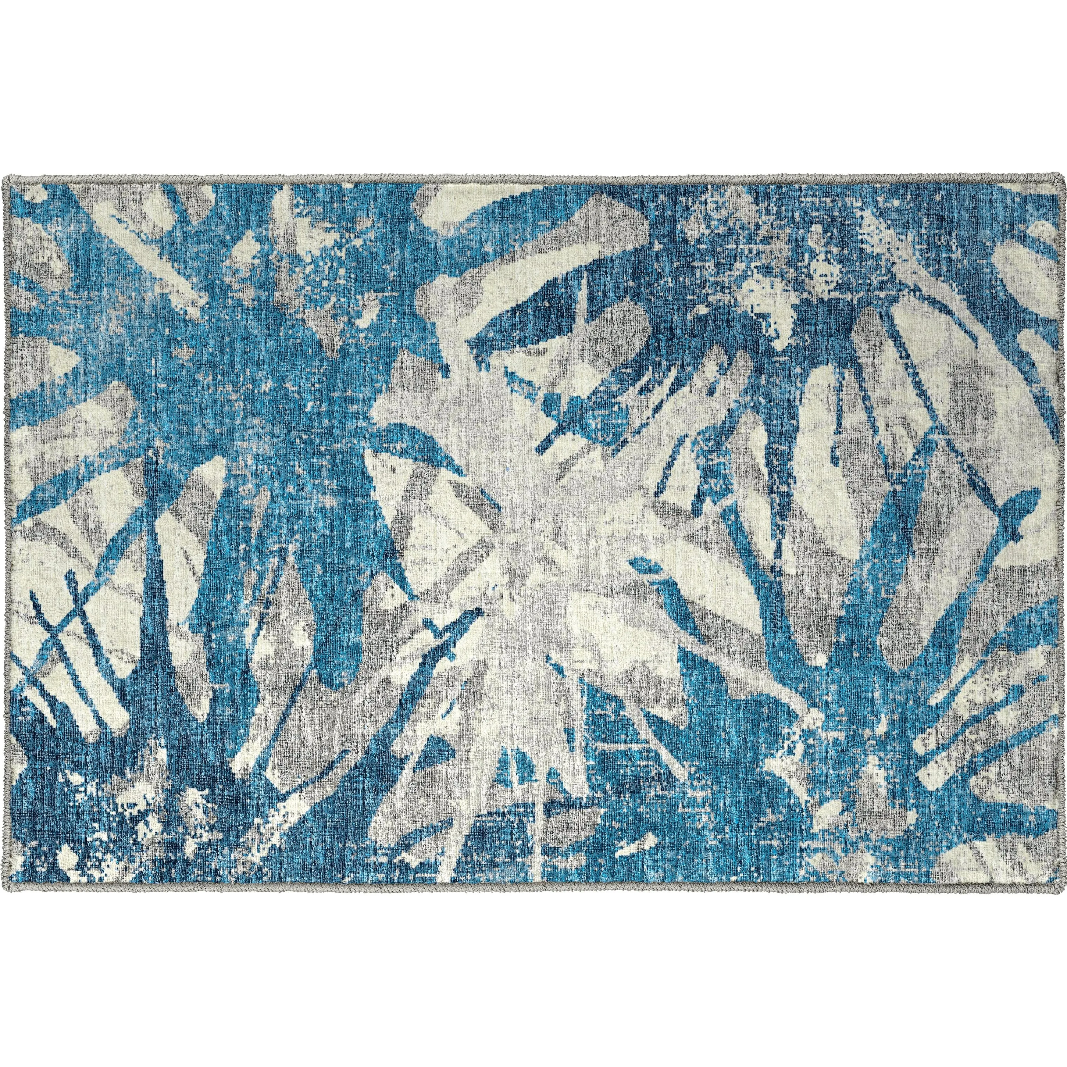 Indoor/ Outdoor Addison Bravado Abstract Starburst Washable Area Rug