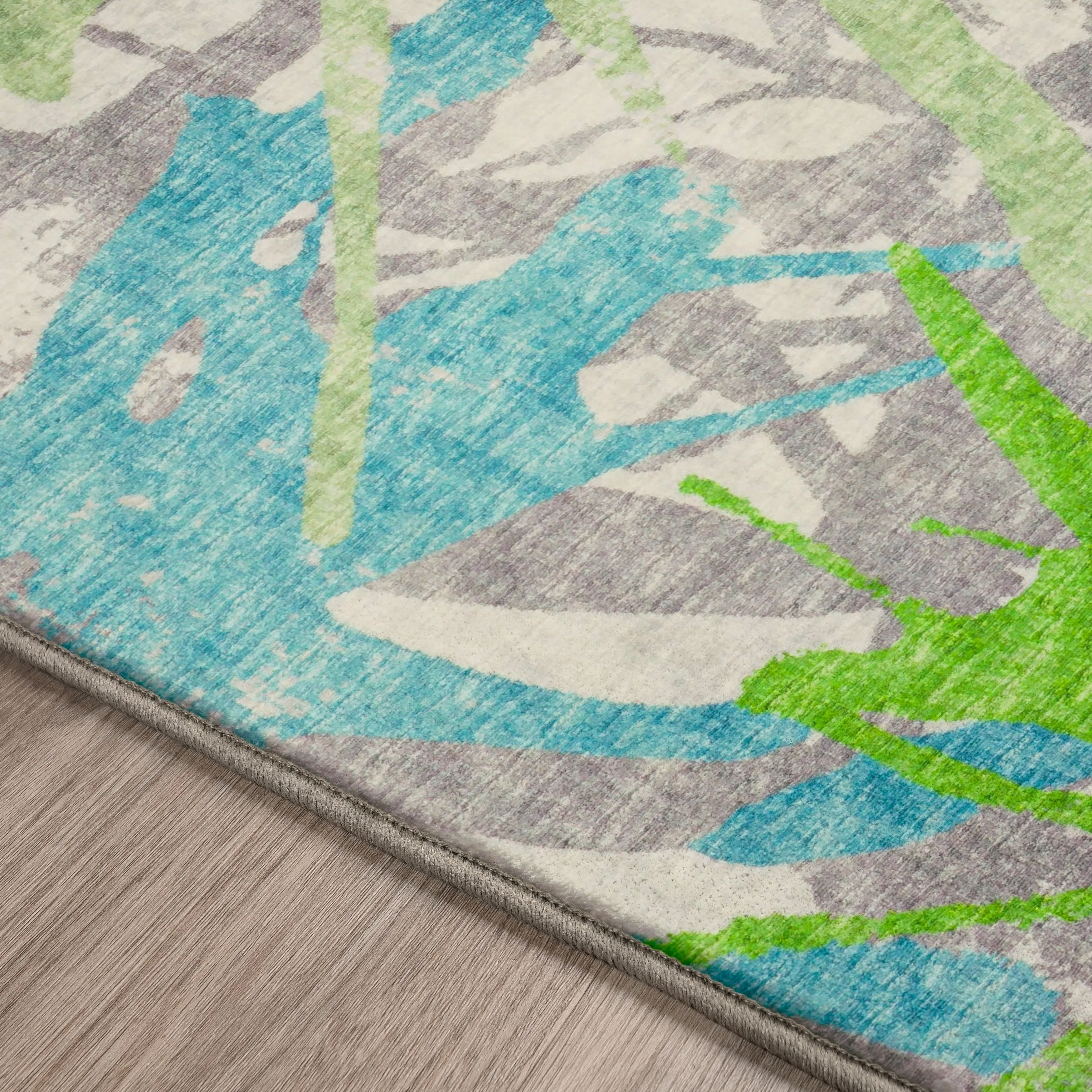 Indoor/ Outdoor Addison Bravado Abstract Starburst Washable Area Rug