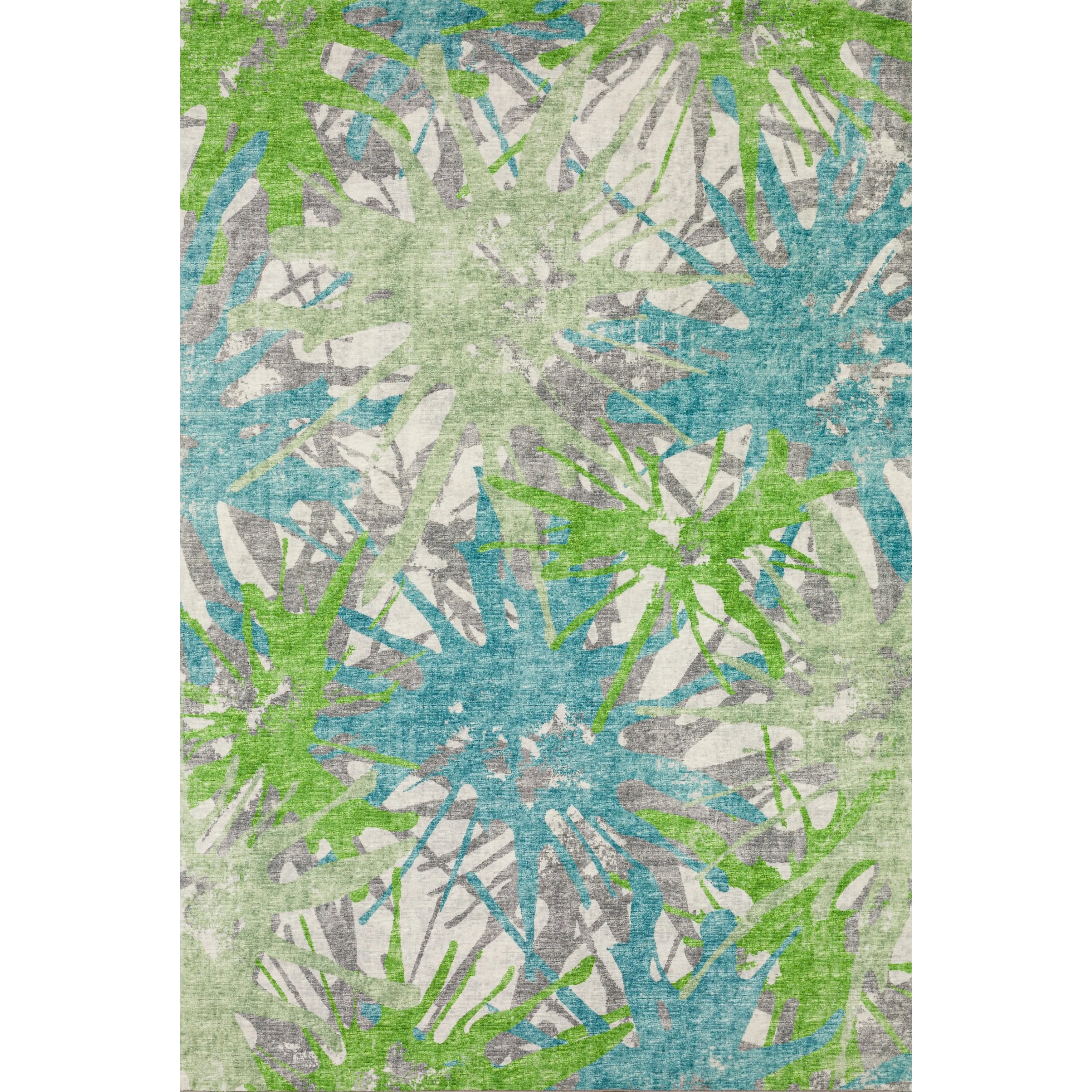 Indoor/ Outdoor Addison Bravado Abstract Starburst Washable Area Rug