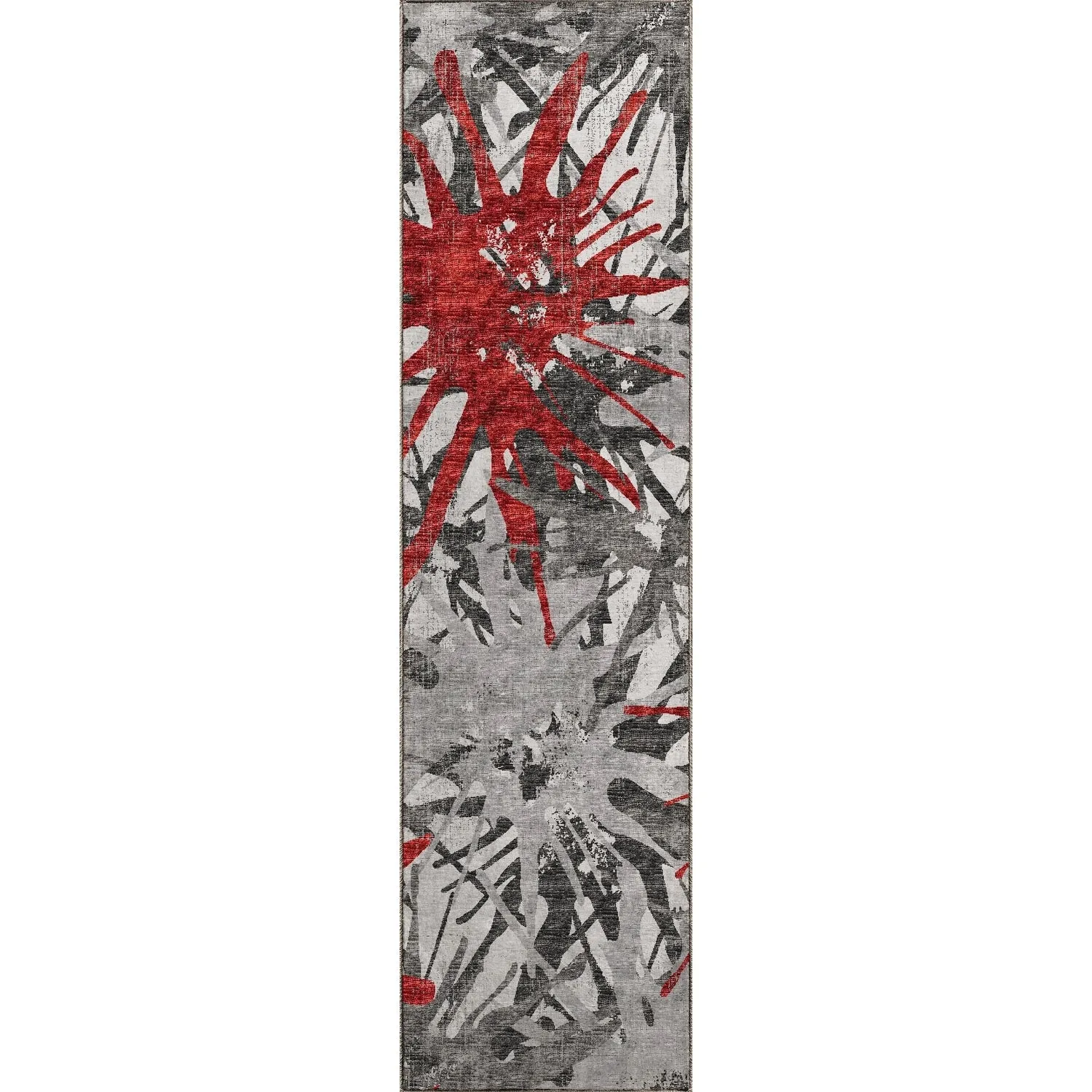 Indoor/ Outdoor Addison Bravado Abstract Starburst Washable Area Rug