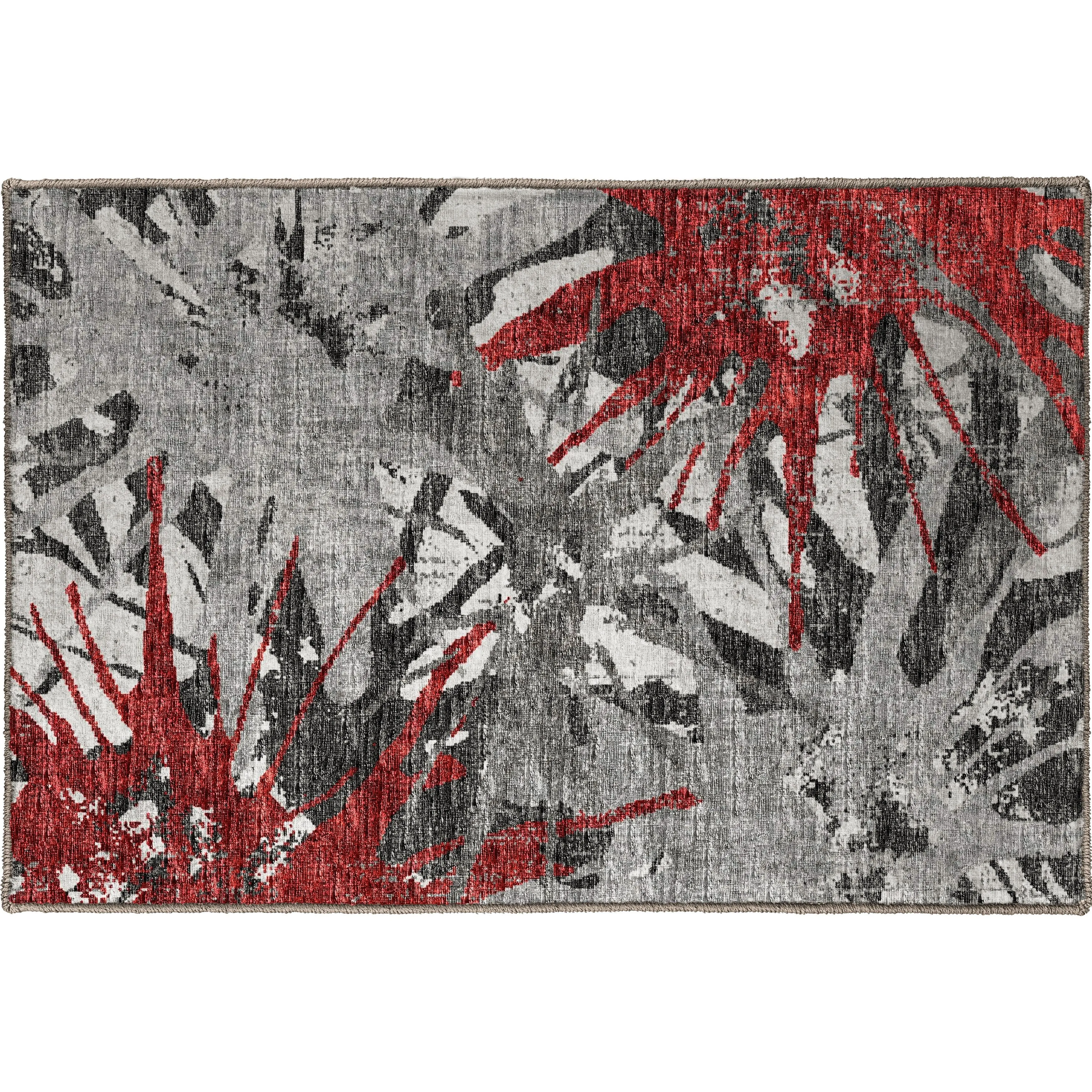 Indoor/ Outdoor Addison Bravado Abstract Starburst Washable Area Rug