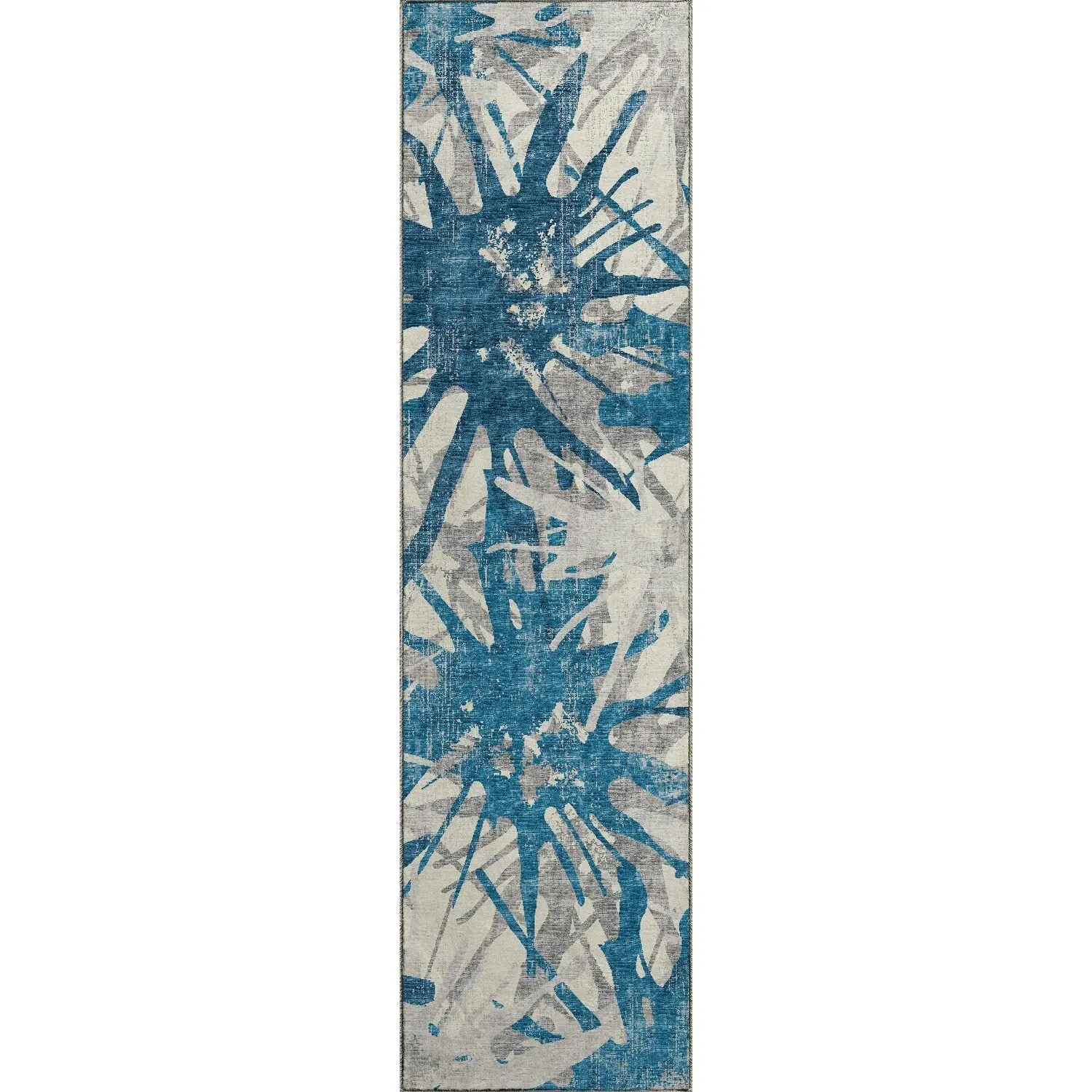 Indoor/ Outdoor Addison Bravado Abstract Starburst Washable Area Rug
