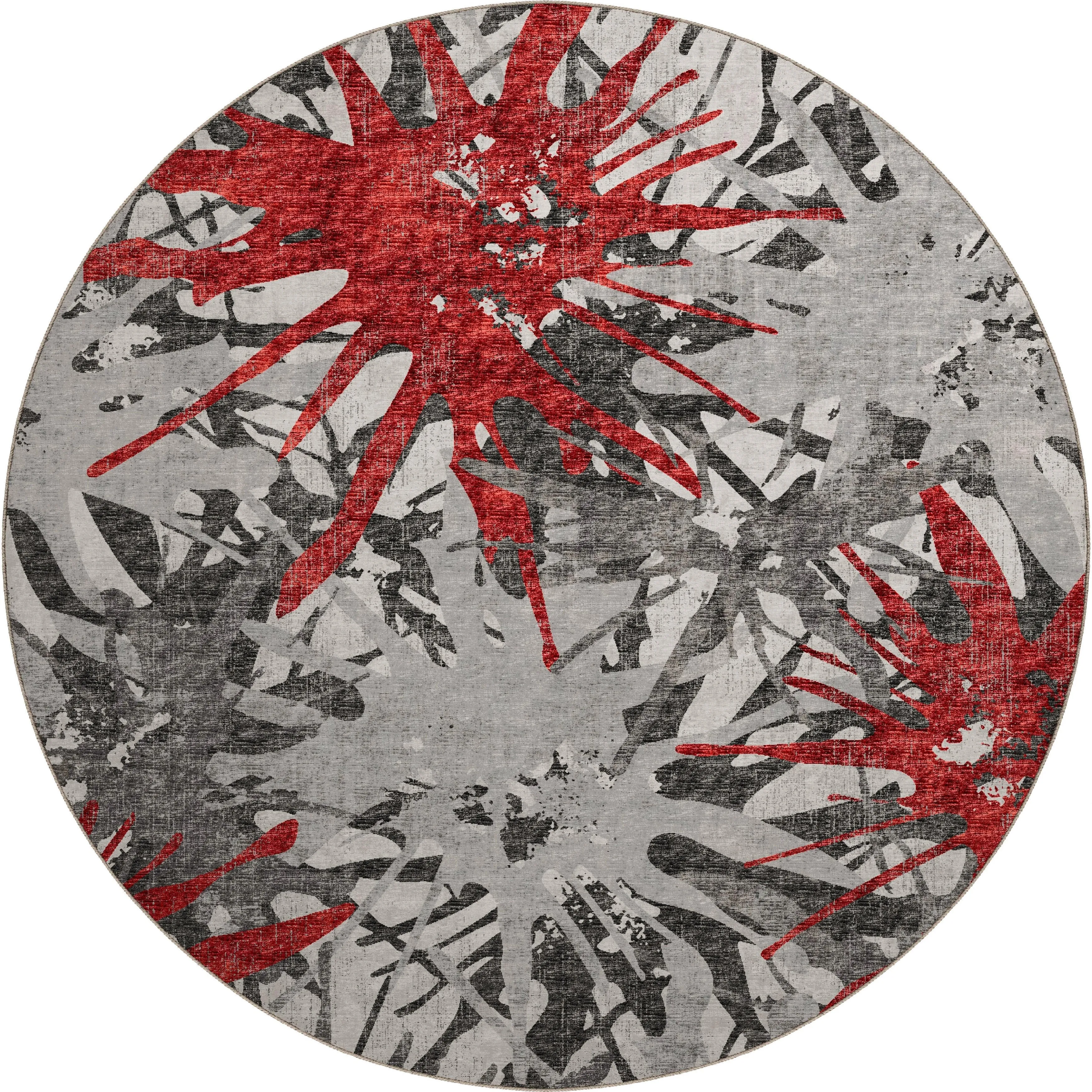 Indoor/ Outdoor Addison Bravado Abstract Starburst Washable Area Rug