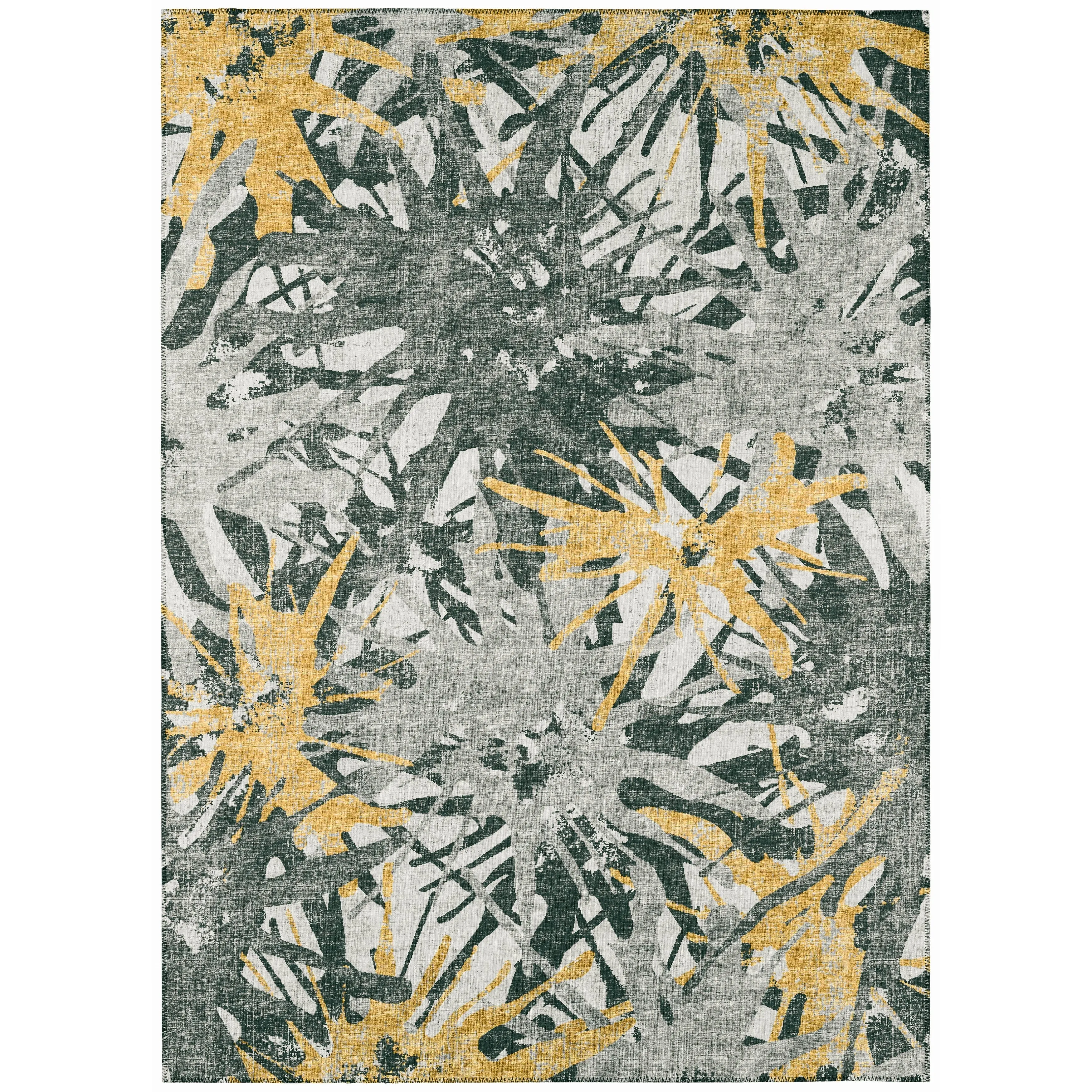 Indoor/ Outdoor Addison Bravado Abstract Starburst Washable Area Rug