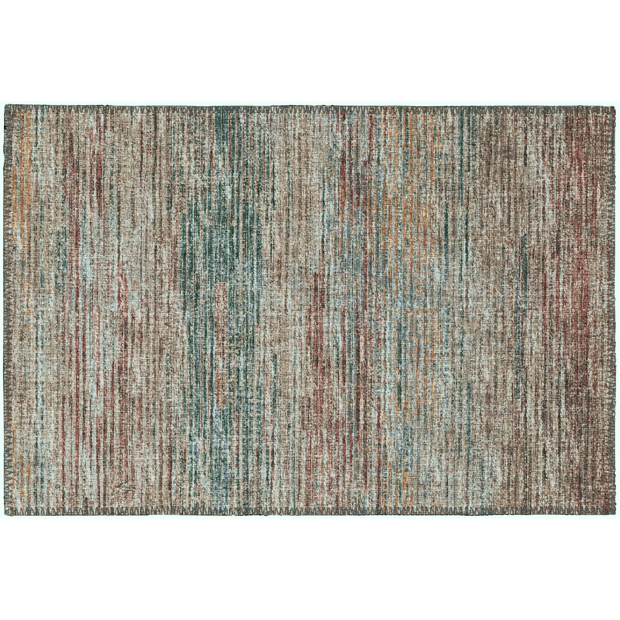 Indoor/ Outdoor Marston Dynamic Transitional Striped Washable Area Rug
