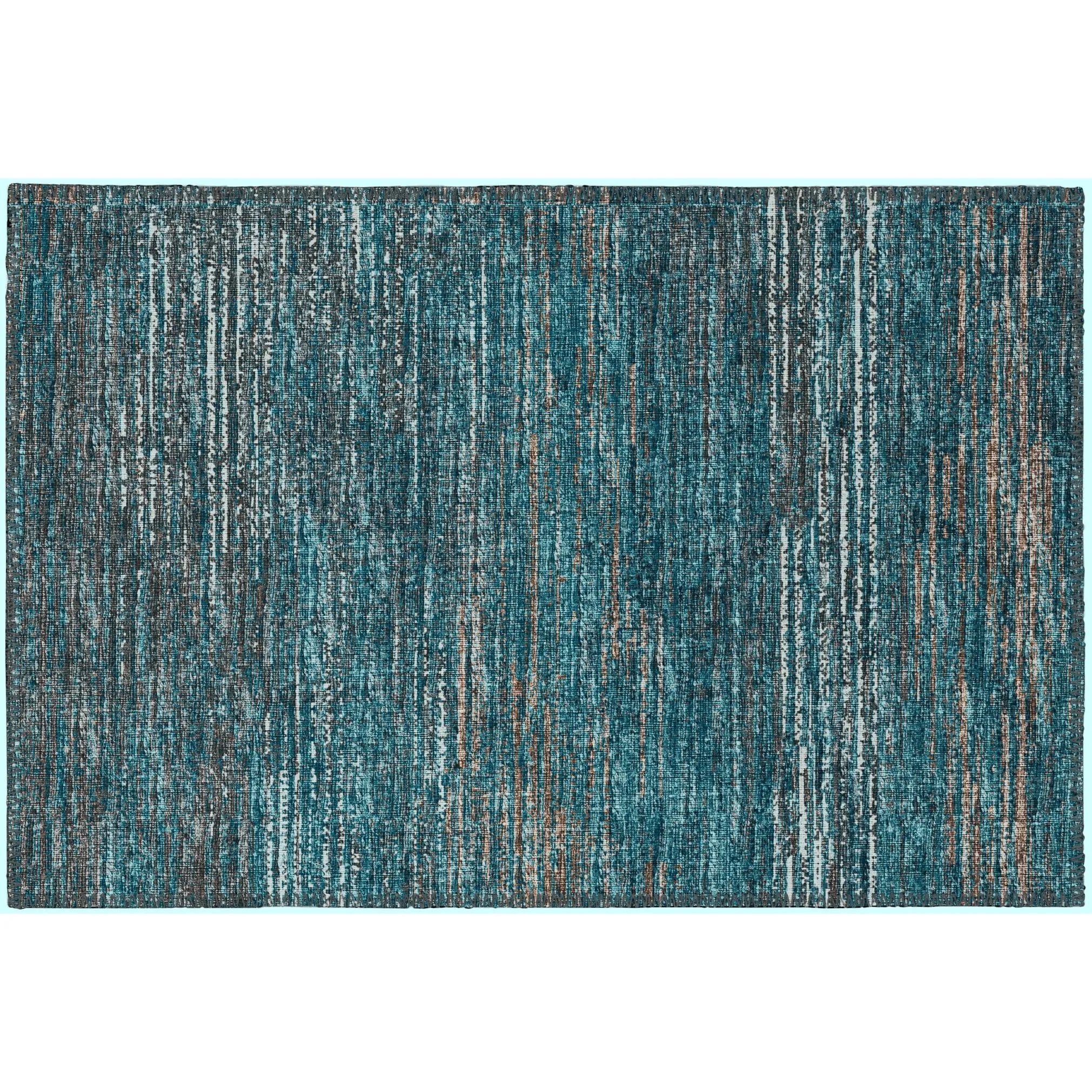Indoor/ Outdoor Marston Dynamic Transitional Striped Washable Area Rug