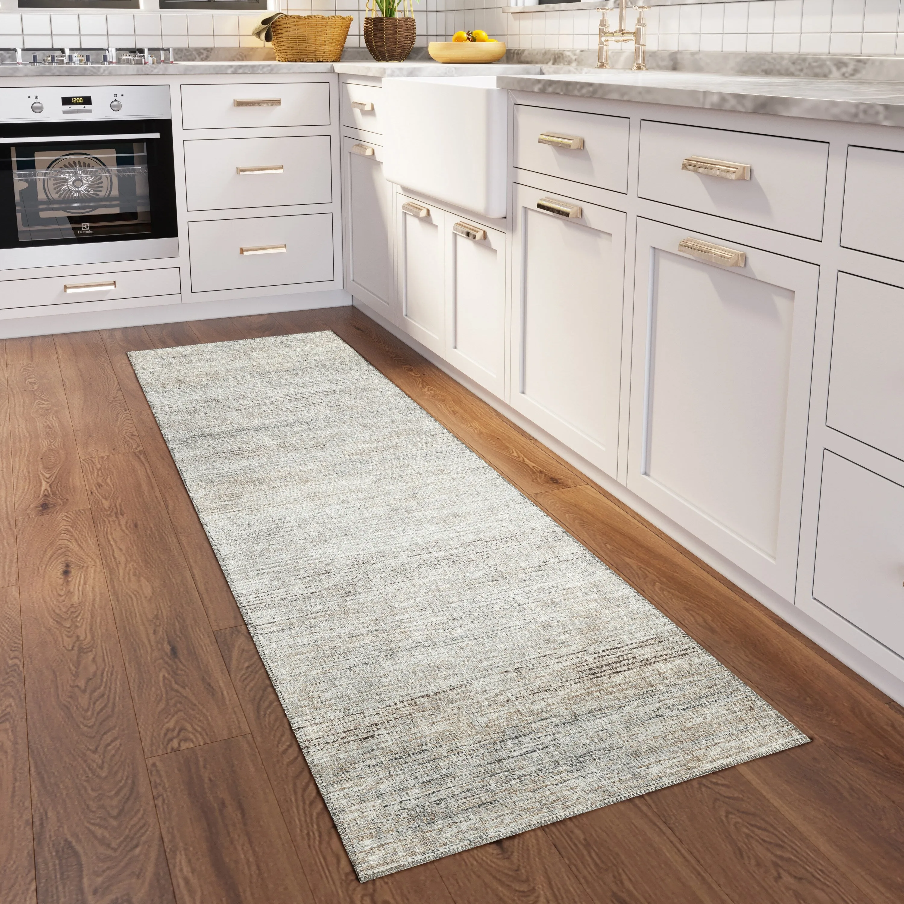 Indoor/ Outdoor Marston Dynamic Transitional Striped Washable Area Rug