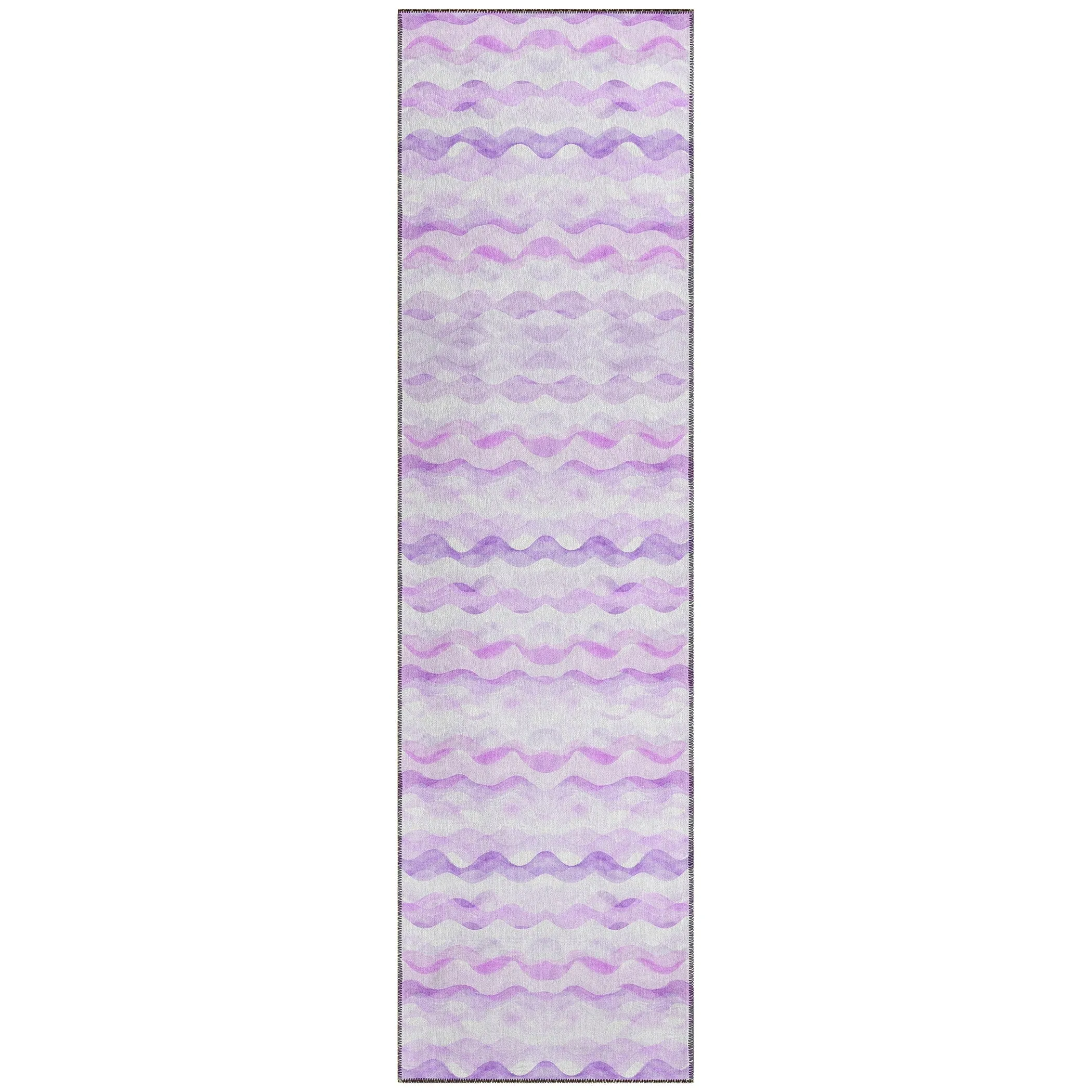 Indoor/ Outdoor Surfside Ombre Wave Washable Rug New