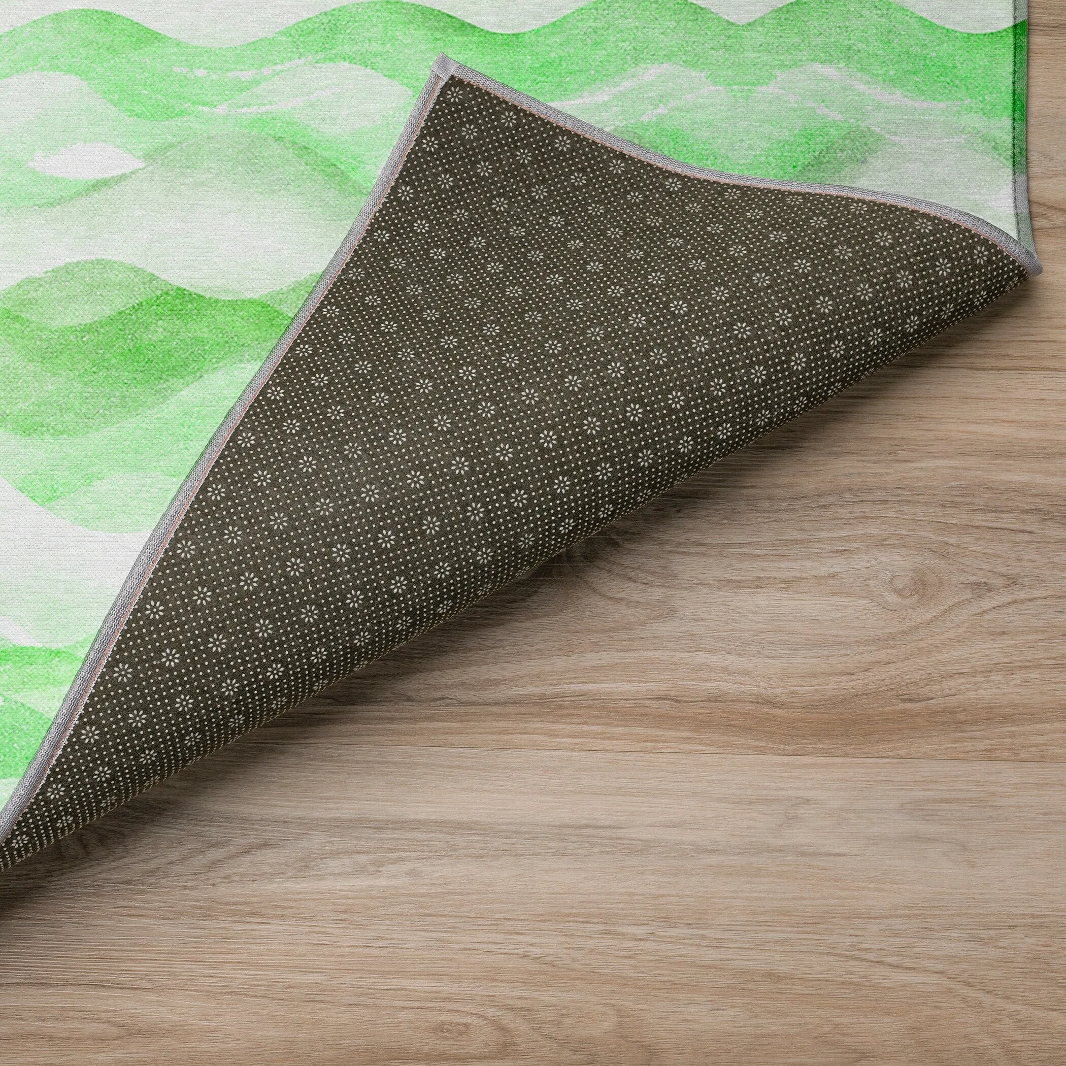 Indoor/ Outdoor Surfside Ombre Wave Washable Rug New