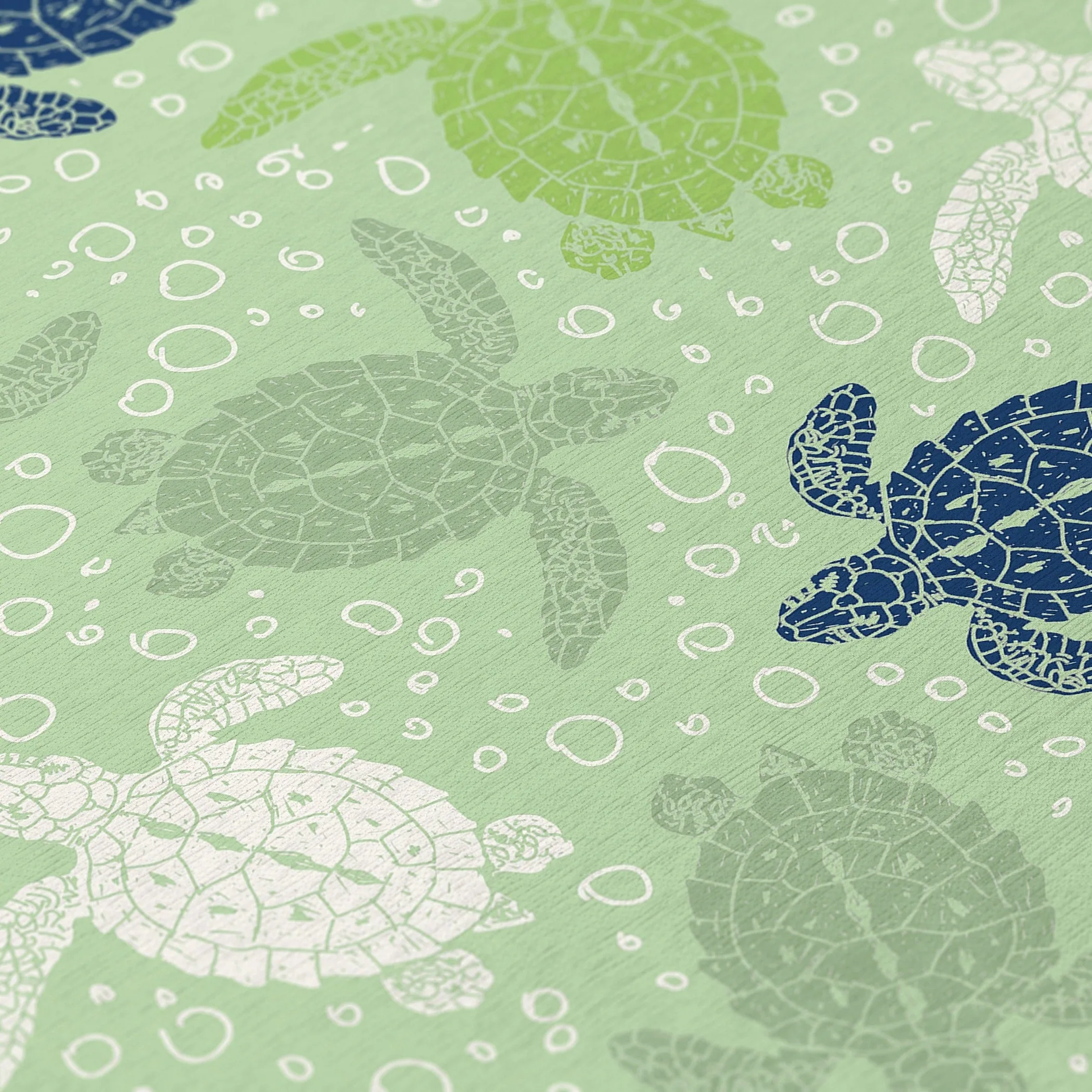 Indoor/ Outdoor Surfside Turtle Washable Rug New