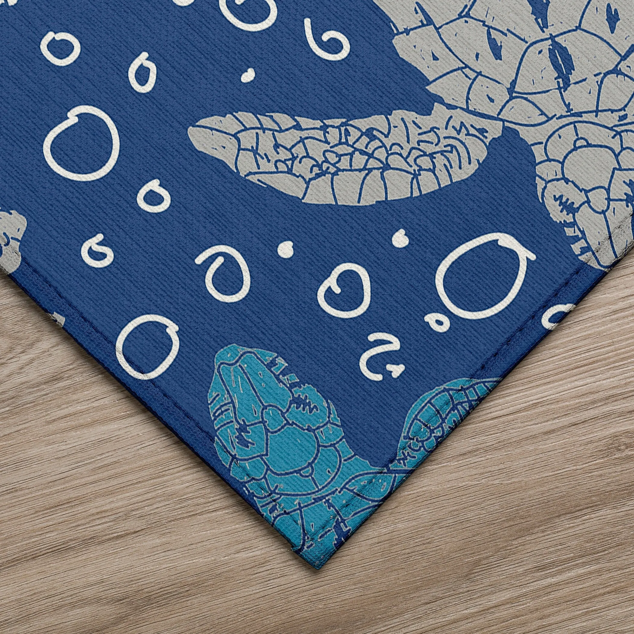 Indoor/ Outdoor Surfside Turtle Washable Rug New