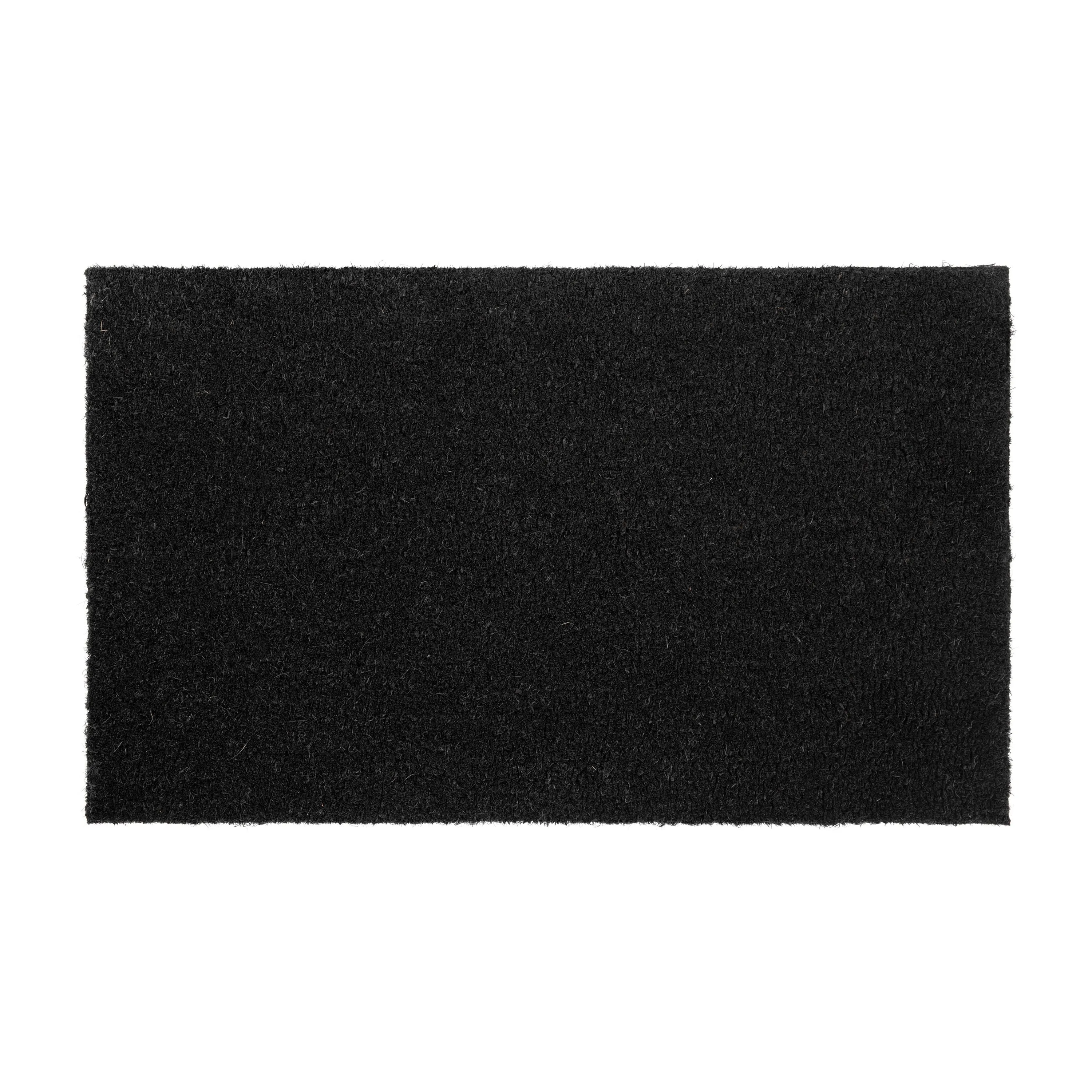 Indoor/Outdoor Solid Coir Entryway Doormat with Non-Slip Backing