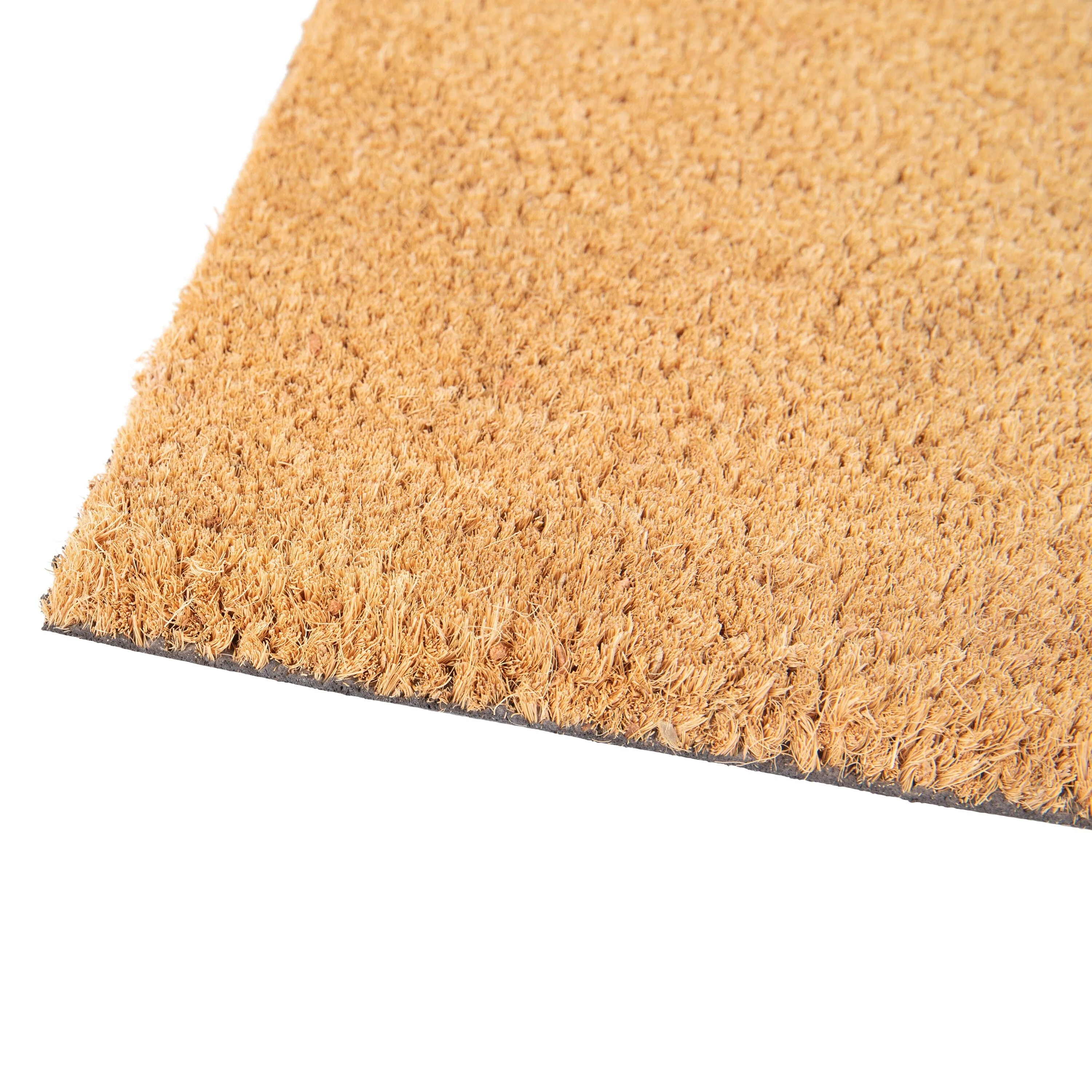 Indoor/Outdoor Solid Coir Entryway Doormat with Non-Slip Backing