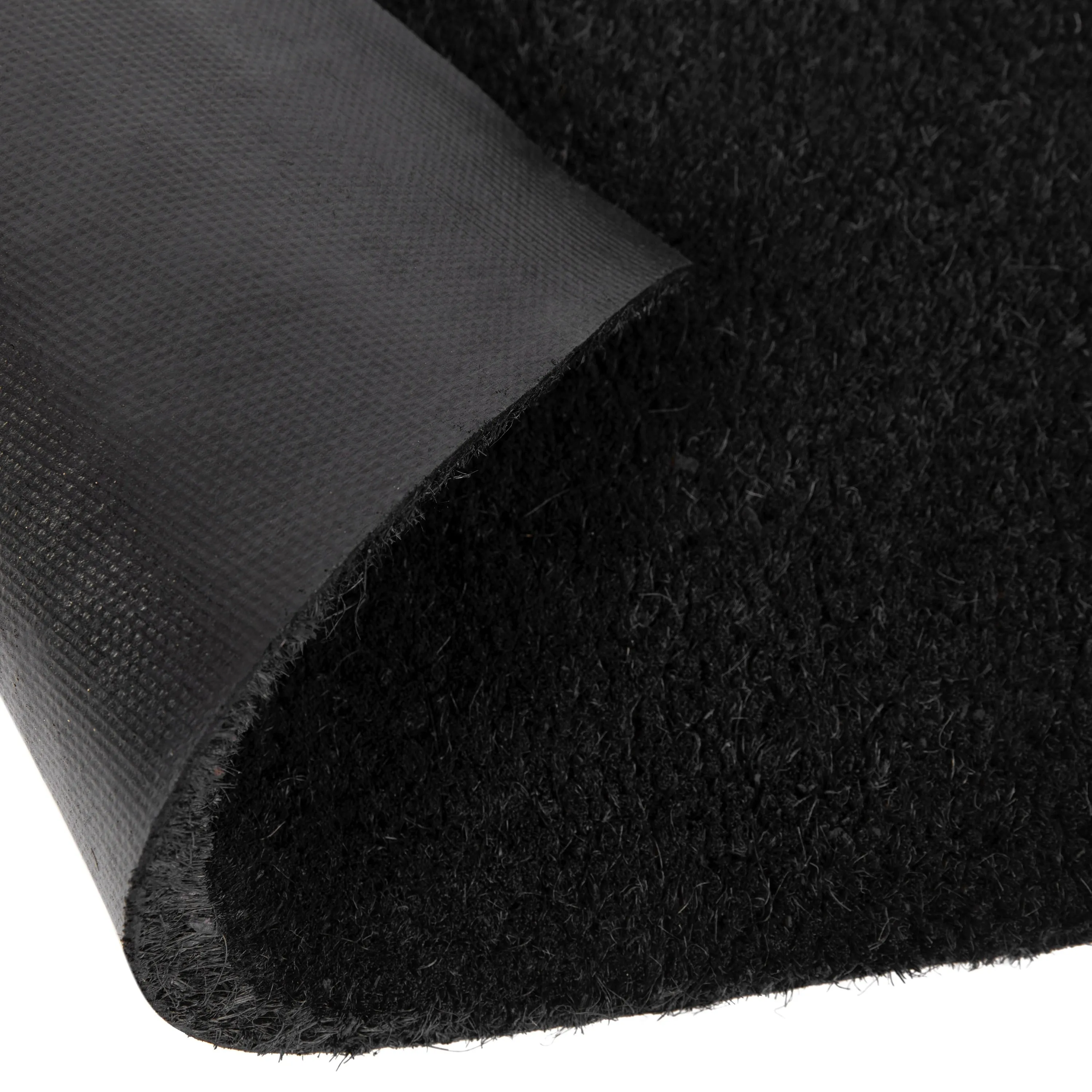 Indoor/Outdoor Solid Coir Entryway Doormat with Non-Slip Backing