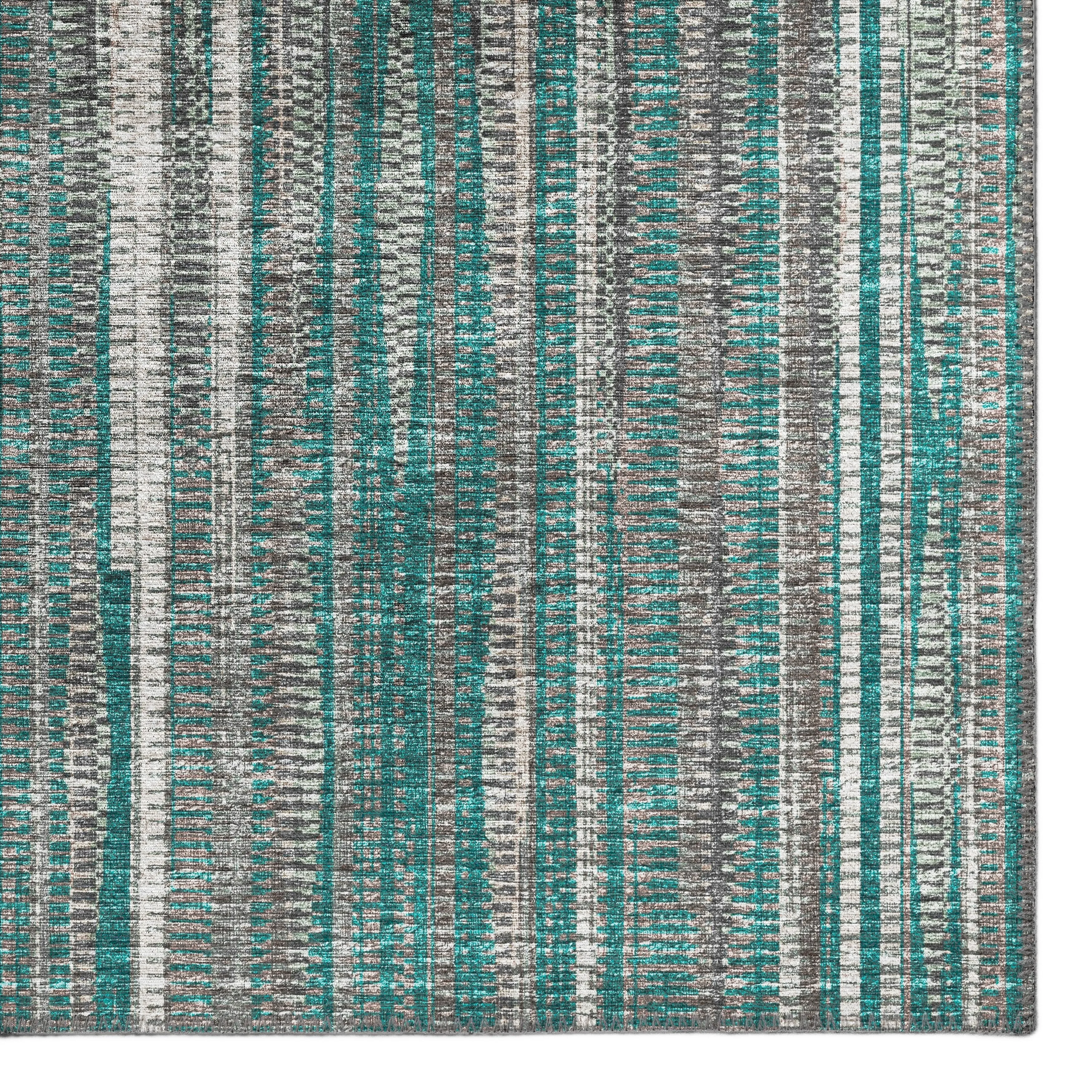 Indoor/Outdoor Waverly Modern Stripes Washable Rug