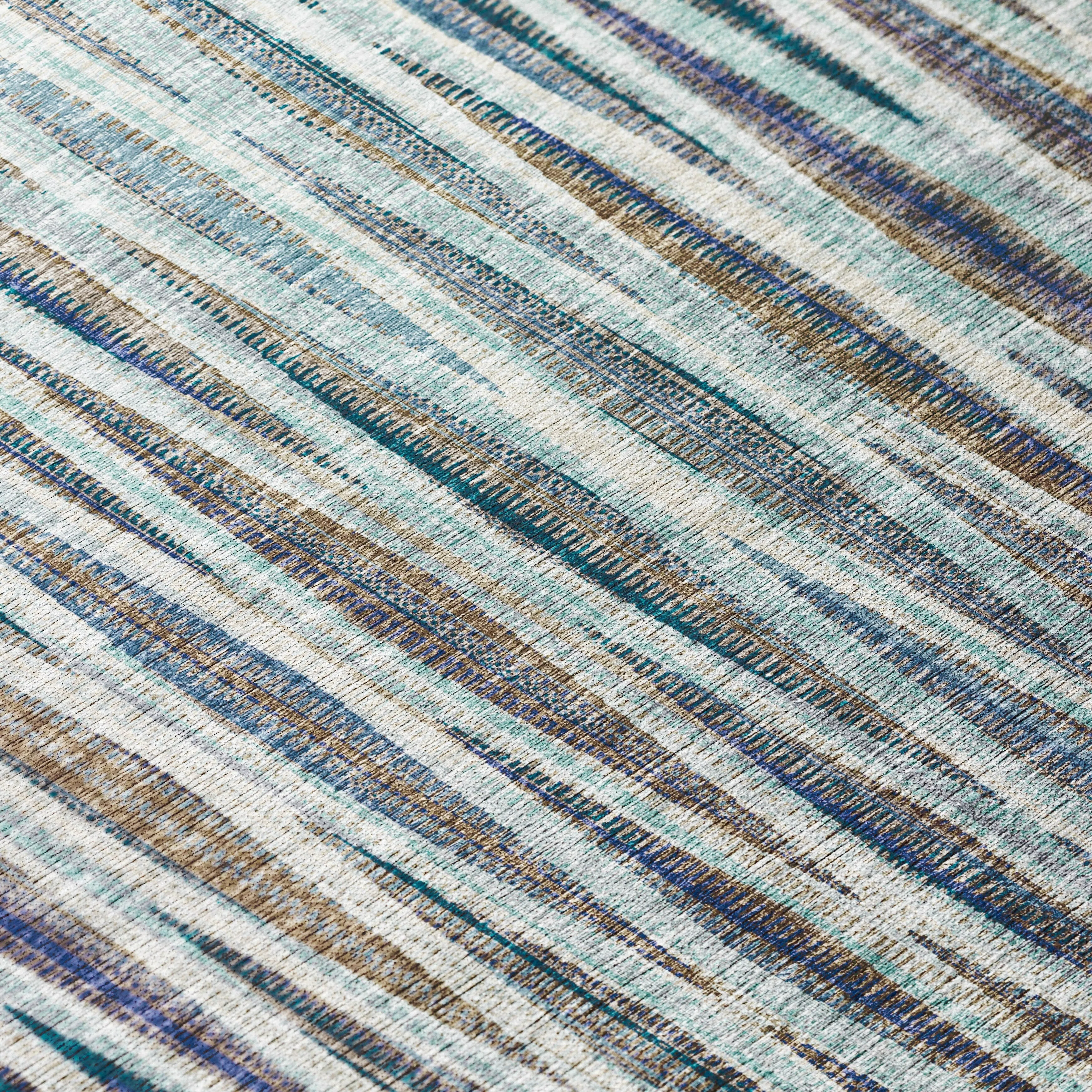 Indoor/Outdoor Waverly Modern Stripes Washable Rug