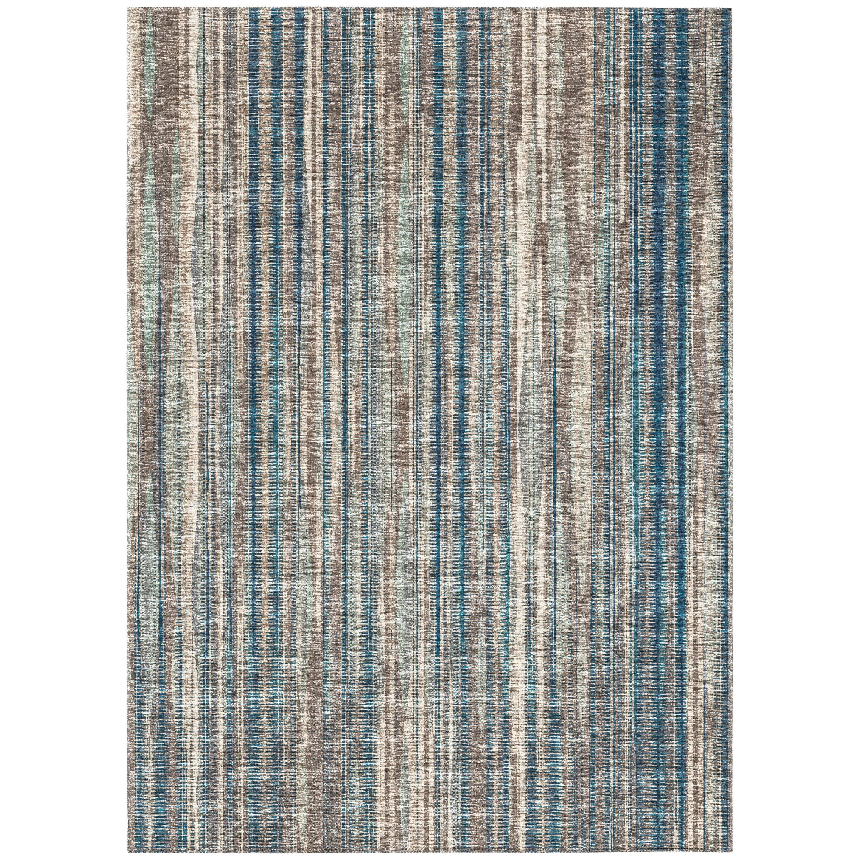 Indoor/Outdoor Waverly Modern Stripes Washable Rug
