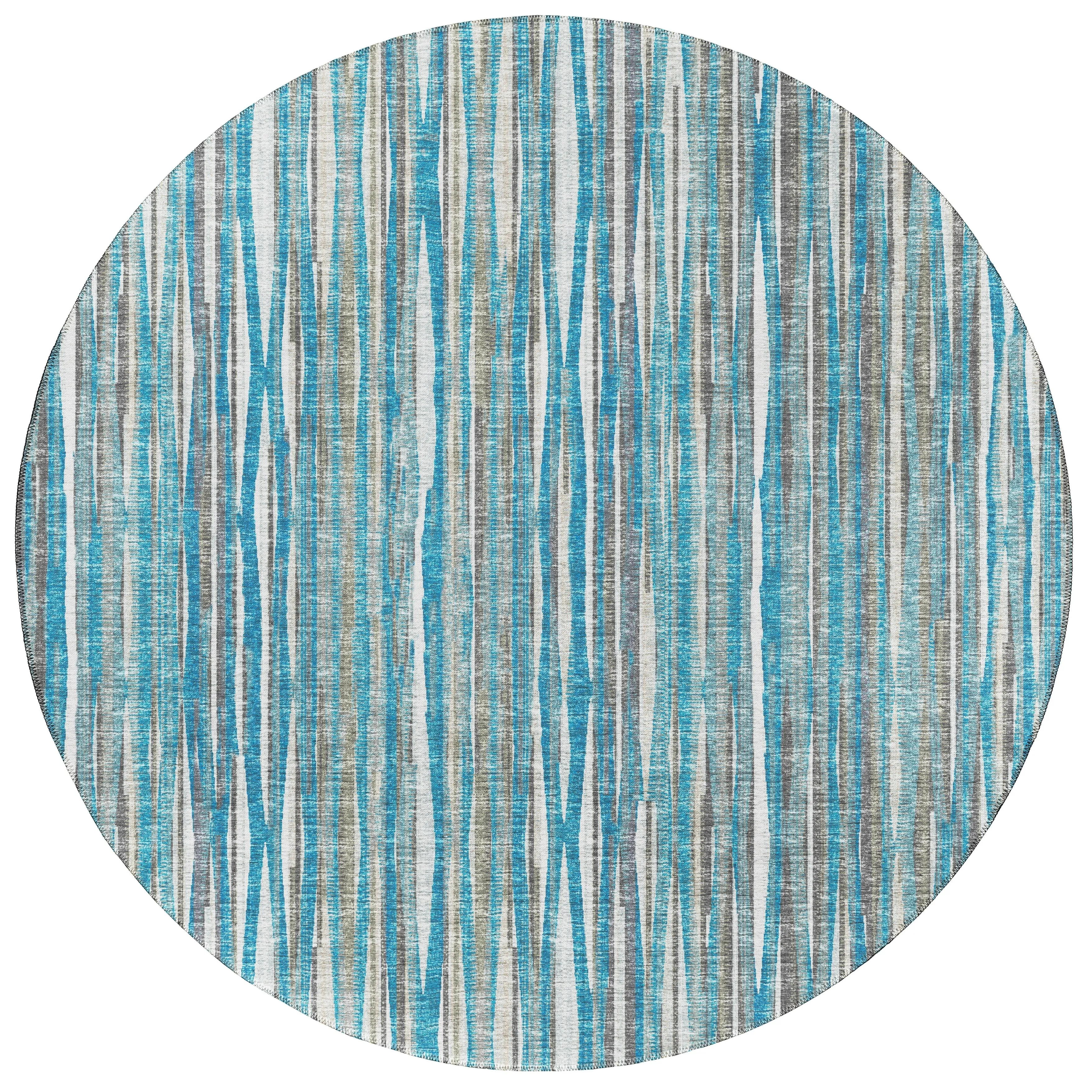 Indoor/Outdoor Waverly Modern Stripes Washable Rug