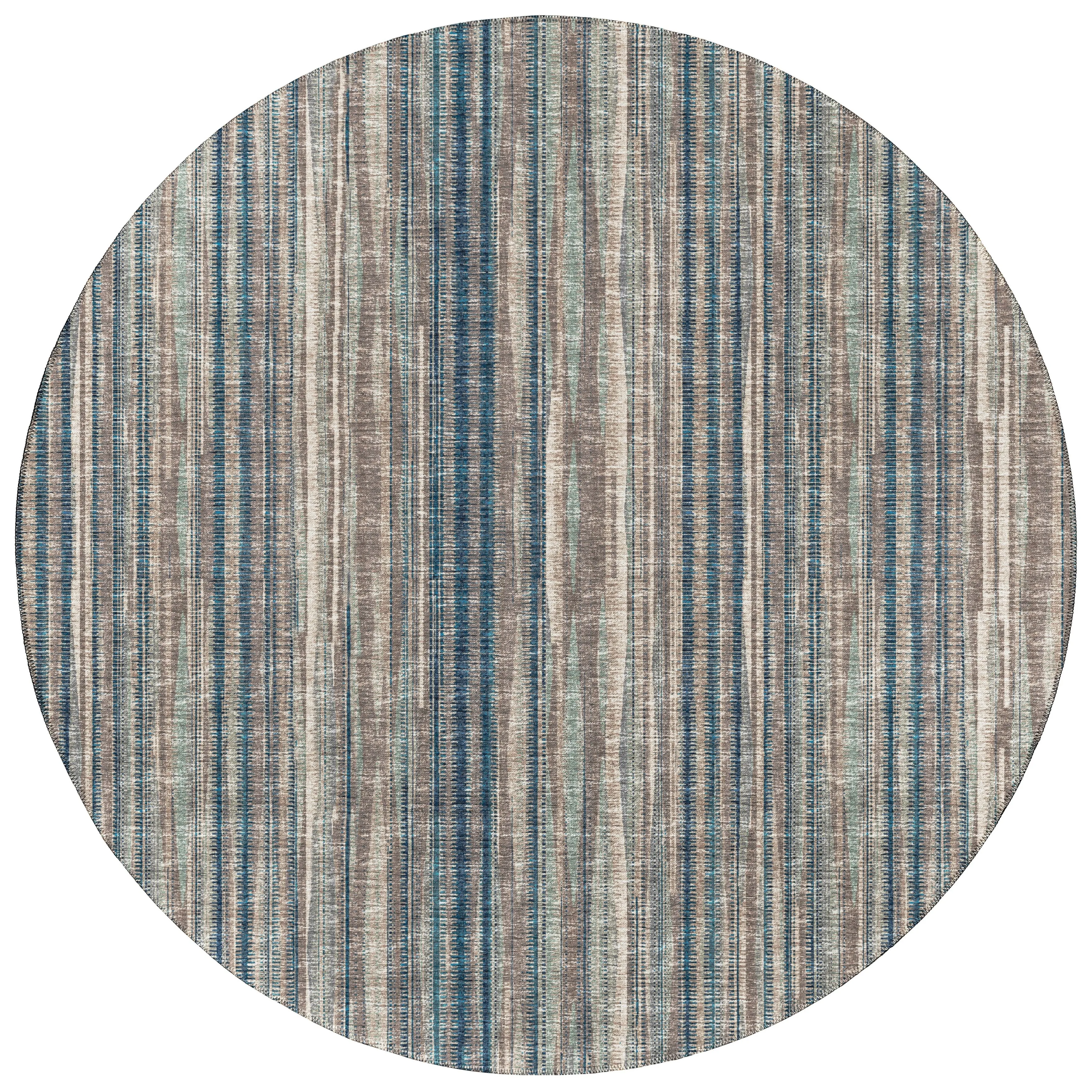 Indoor/Outdoor Waverly Modern Stripes Washable Rug