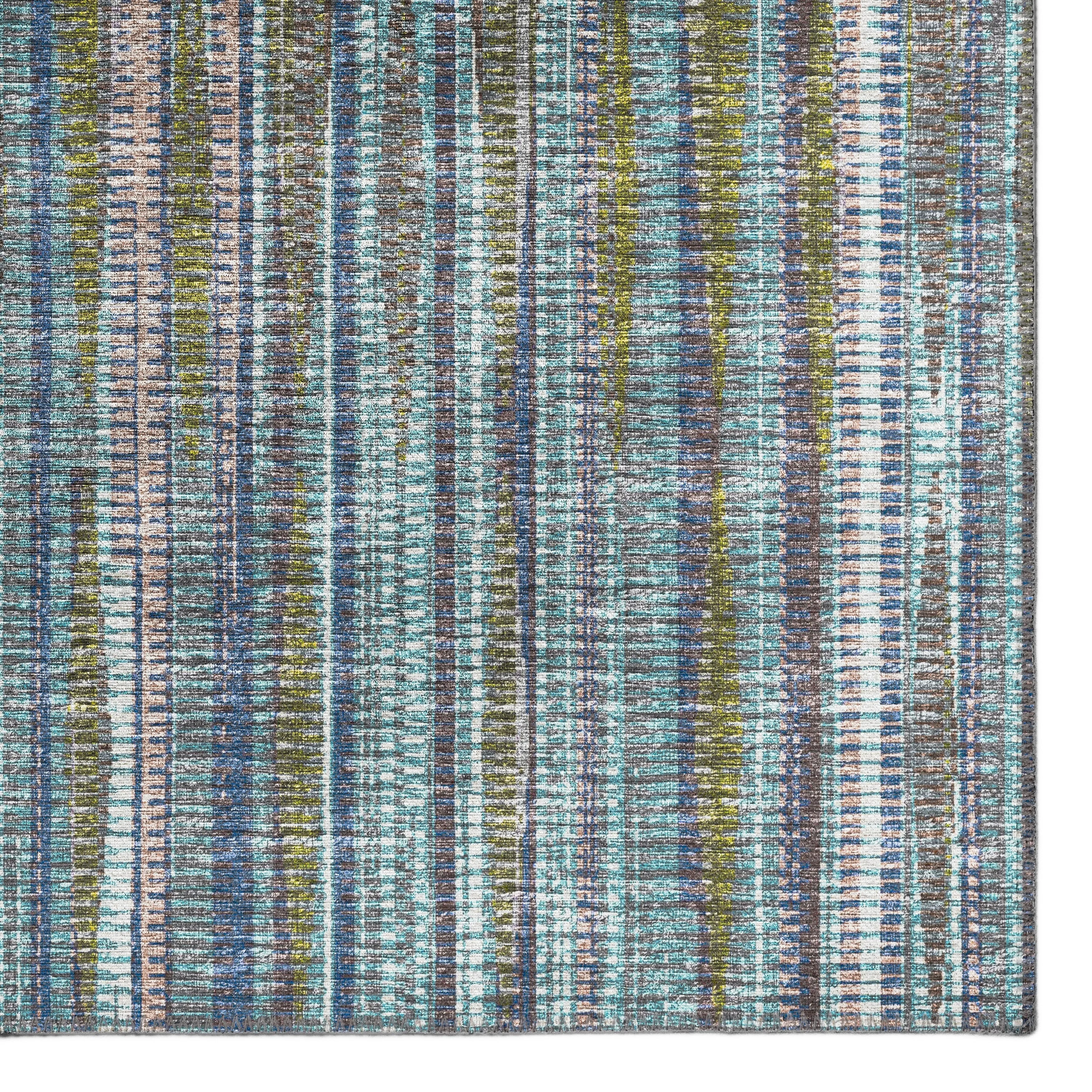 Indoor/Outdoor Waverly Modern Stripes Washable Rug