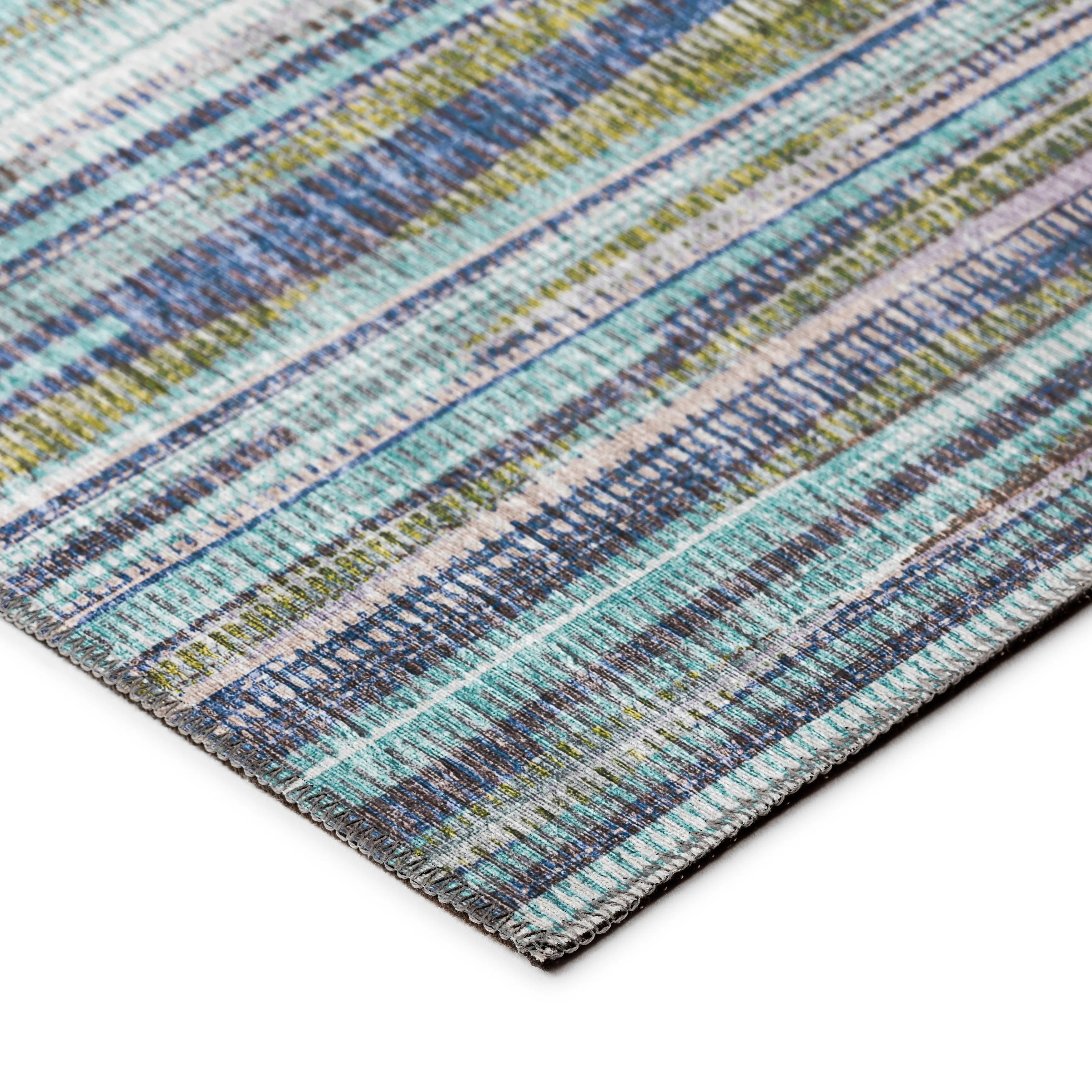 Indoor/Outdoor Waverly Modern Stripes Washable Rug