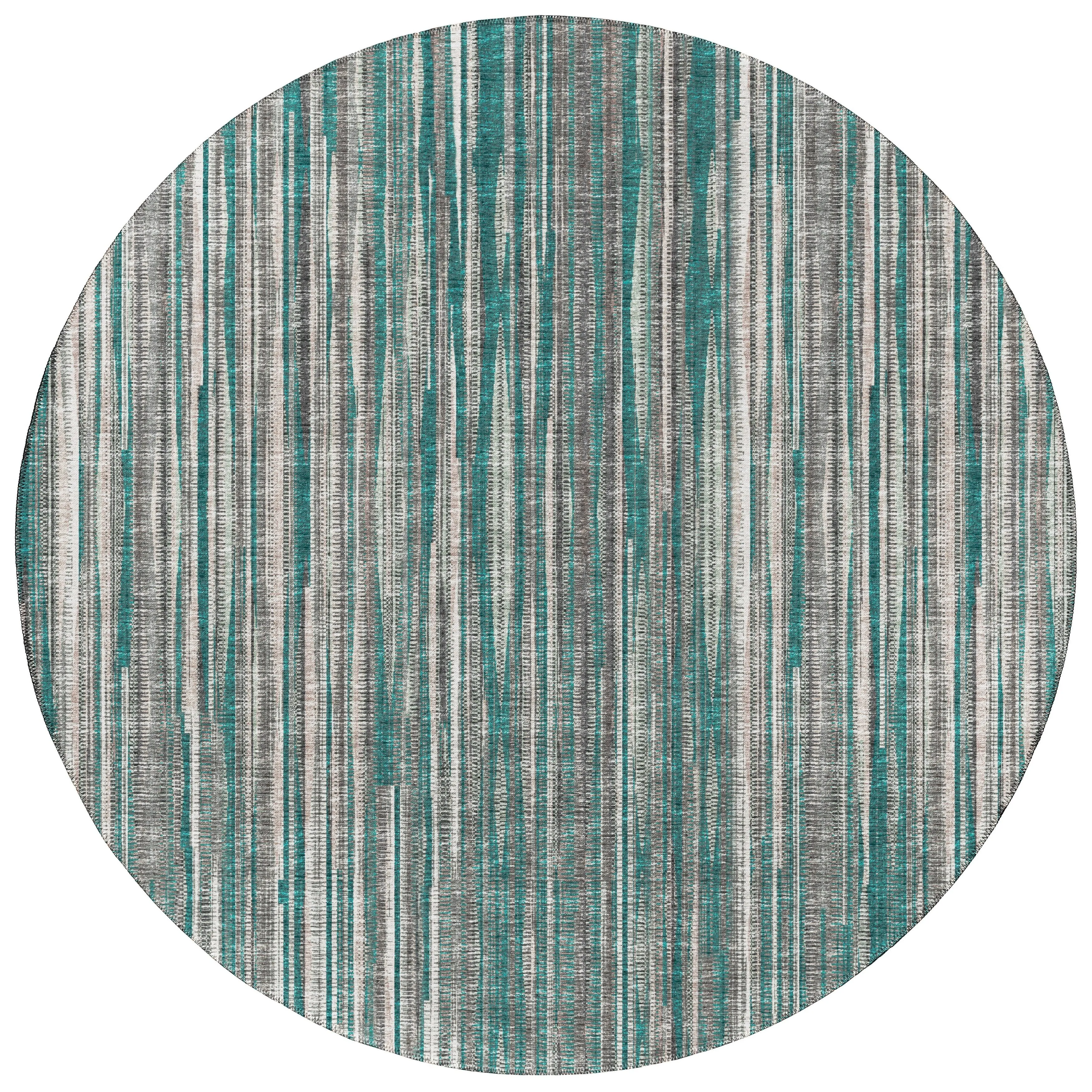 Indoor/Outdoor Waverly Modern Stripes Washable Rug