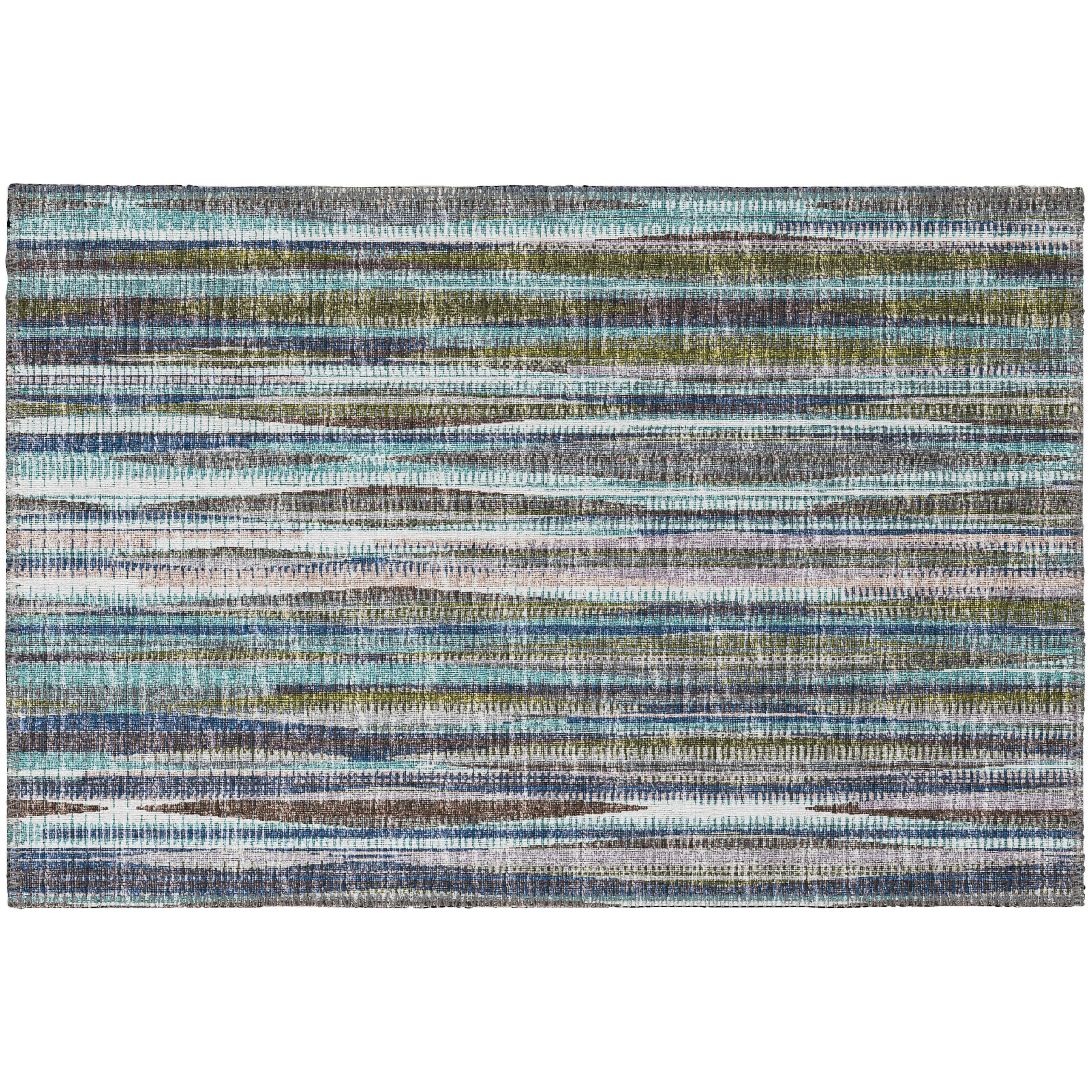 Indoor/Outdoor Waverly Modern Stripes Washable Rug