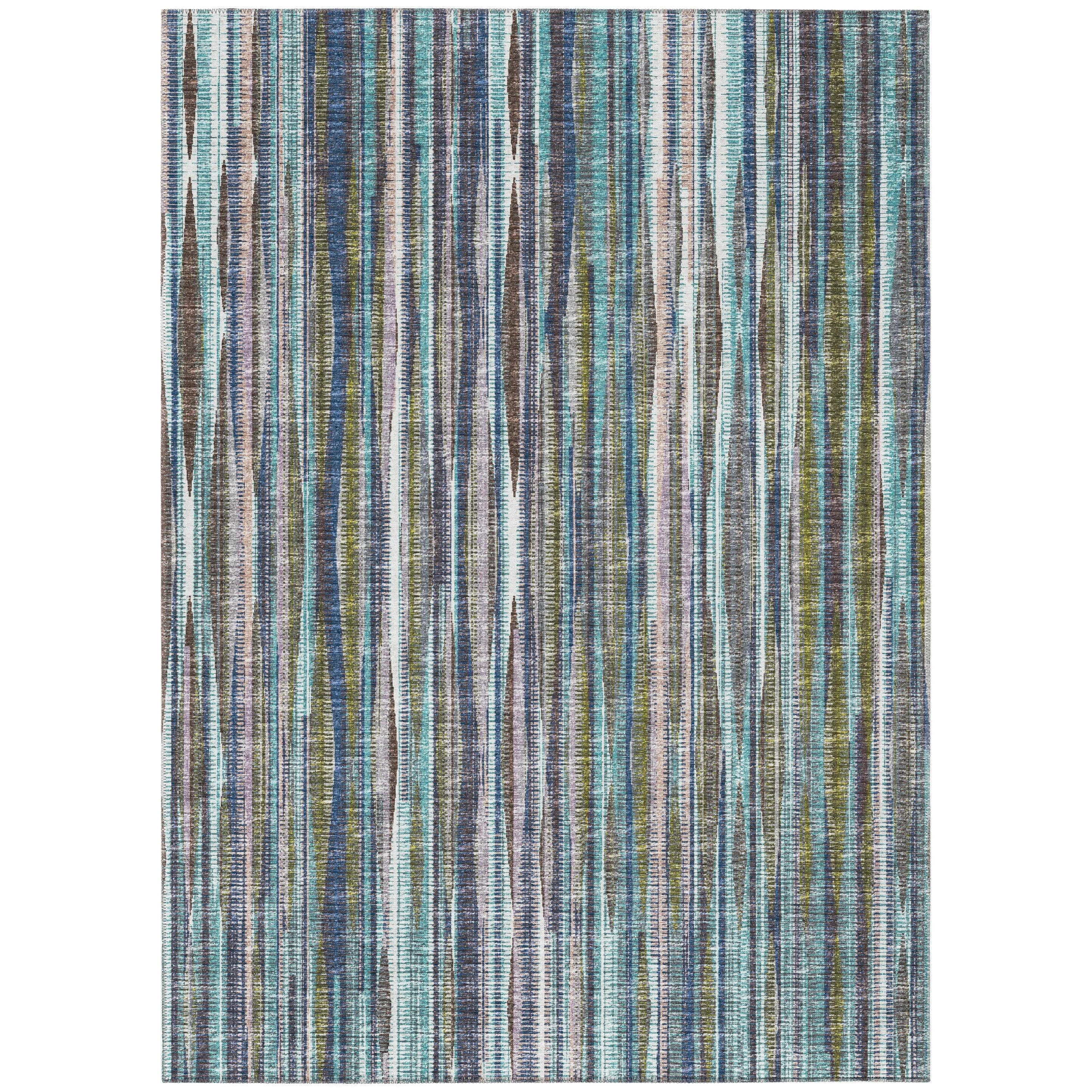 Indoor/Outdoor Waverly Modern Stripes Washable Rug
