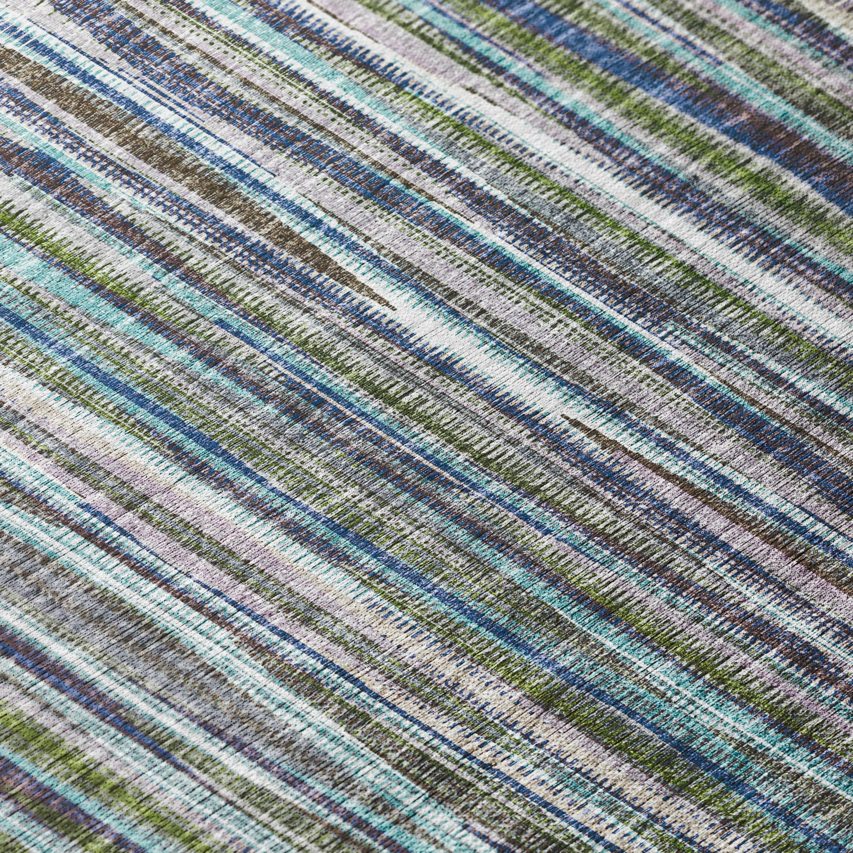 Indoor/Outdoor Waverly Modern Stripes Washable Rug