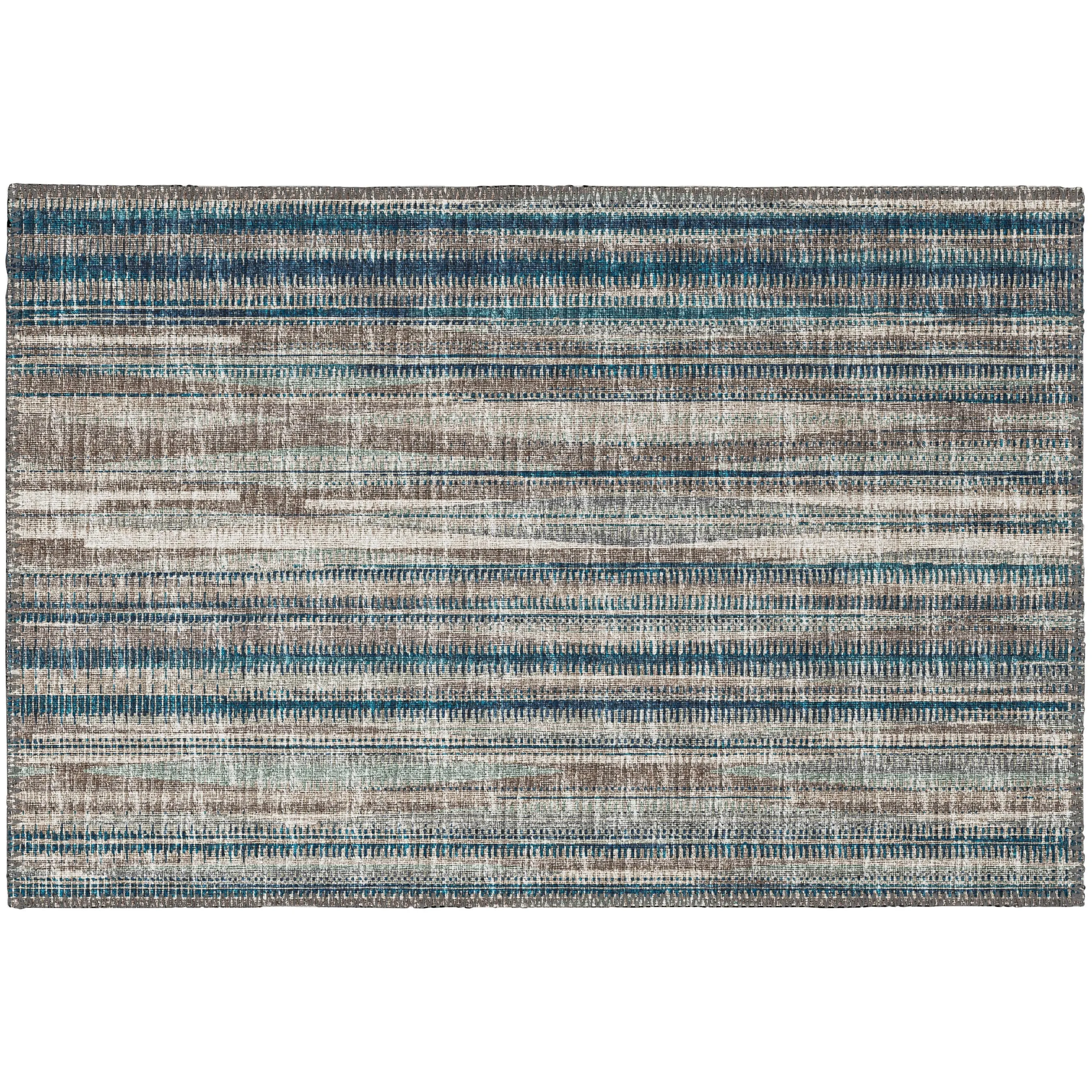 Indoor/Outdoor Waverly Modern Stripes Washable Rug