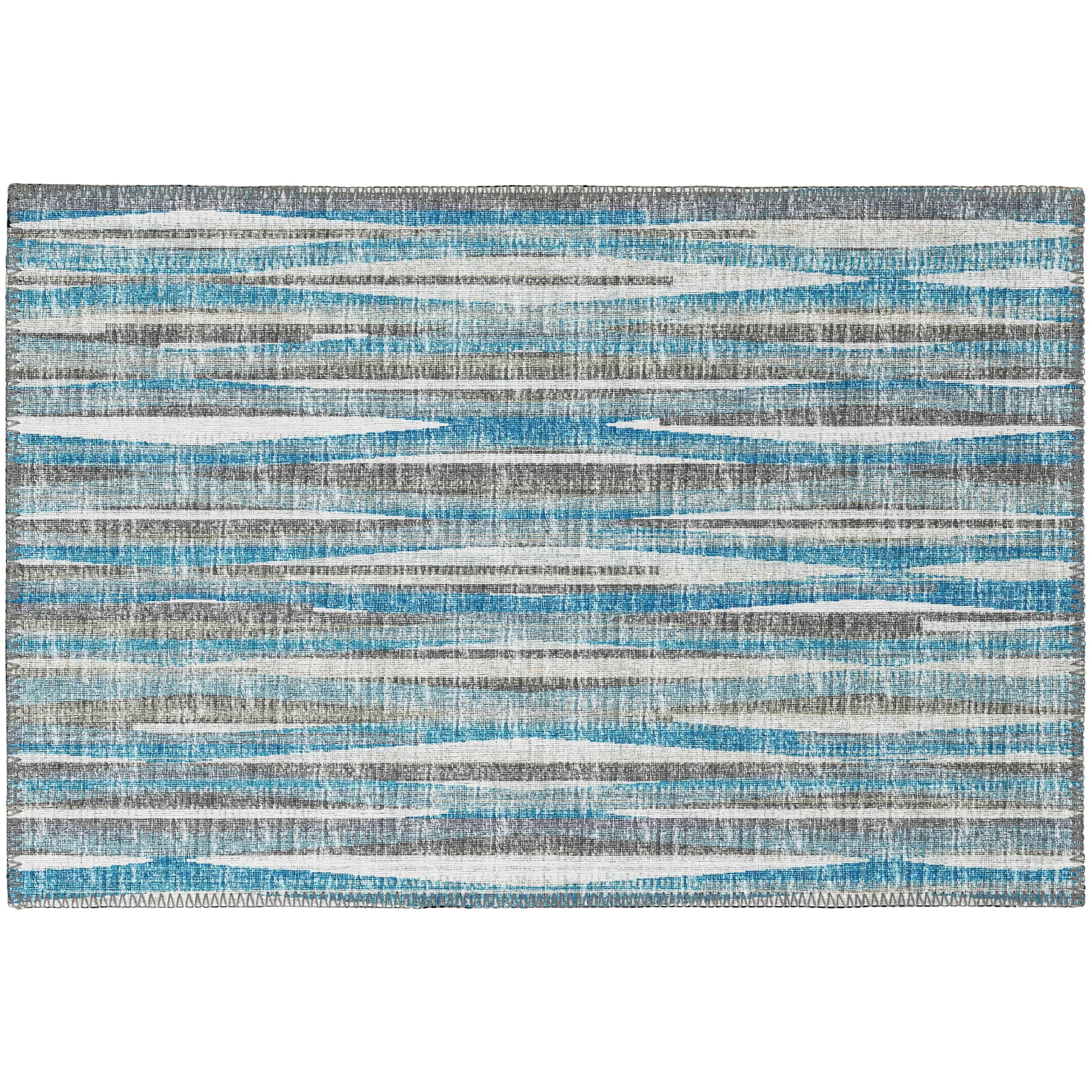 Indoor/Outdoor Waverly Modern Stripes Washable Rug