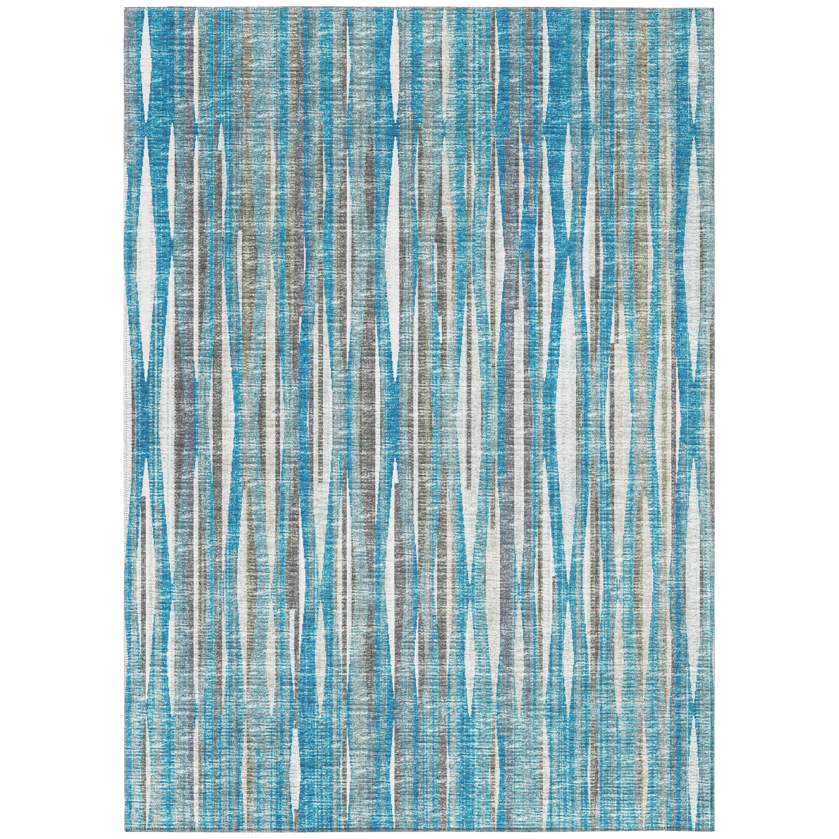 Indoor/Outdoor Waverly Modern Stripes Washable Rug