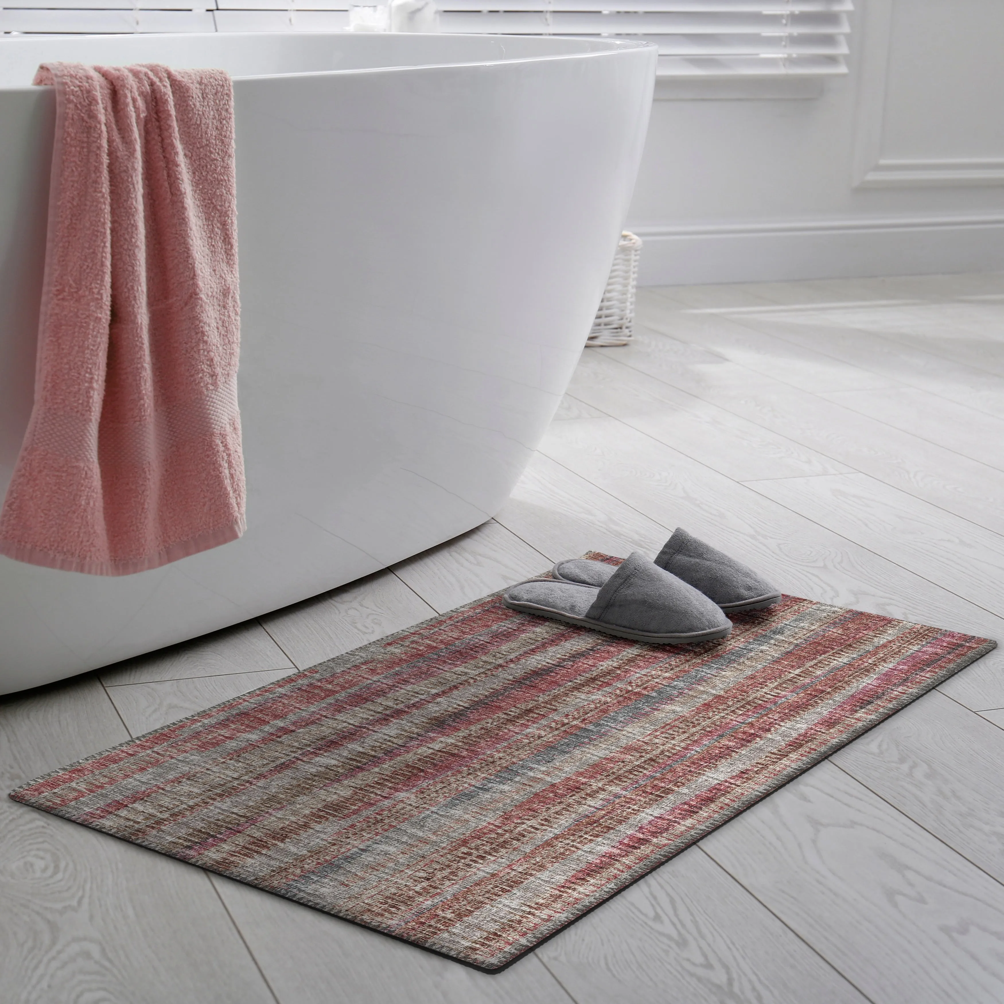 Indoor/Outdoor Waverly Modern Stripes Washable Rug