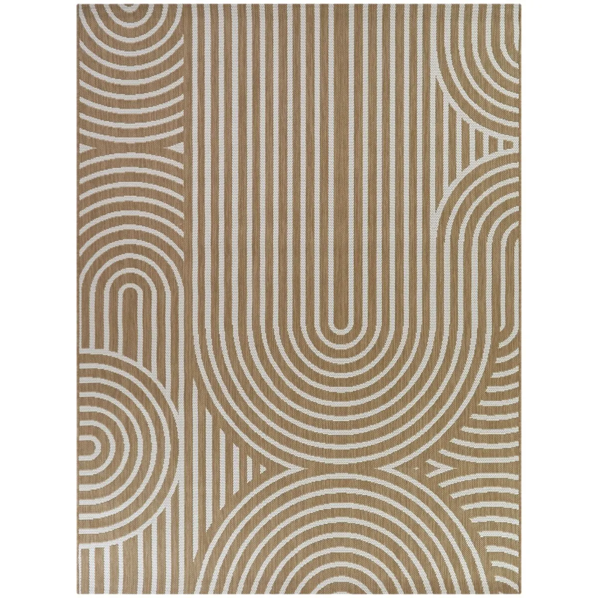 Irma Modern Striped Indoor/Outdoor Area Rug